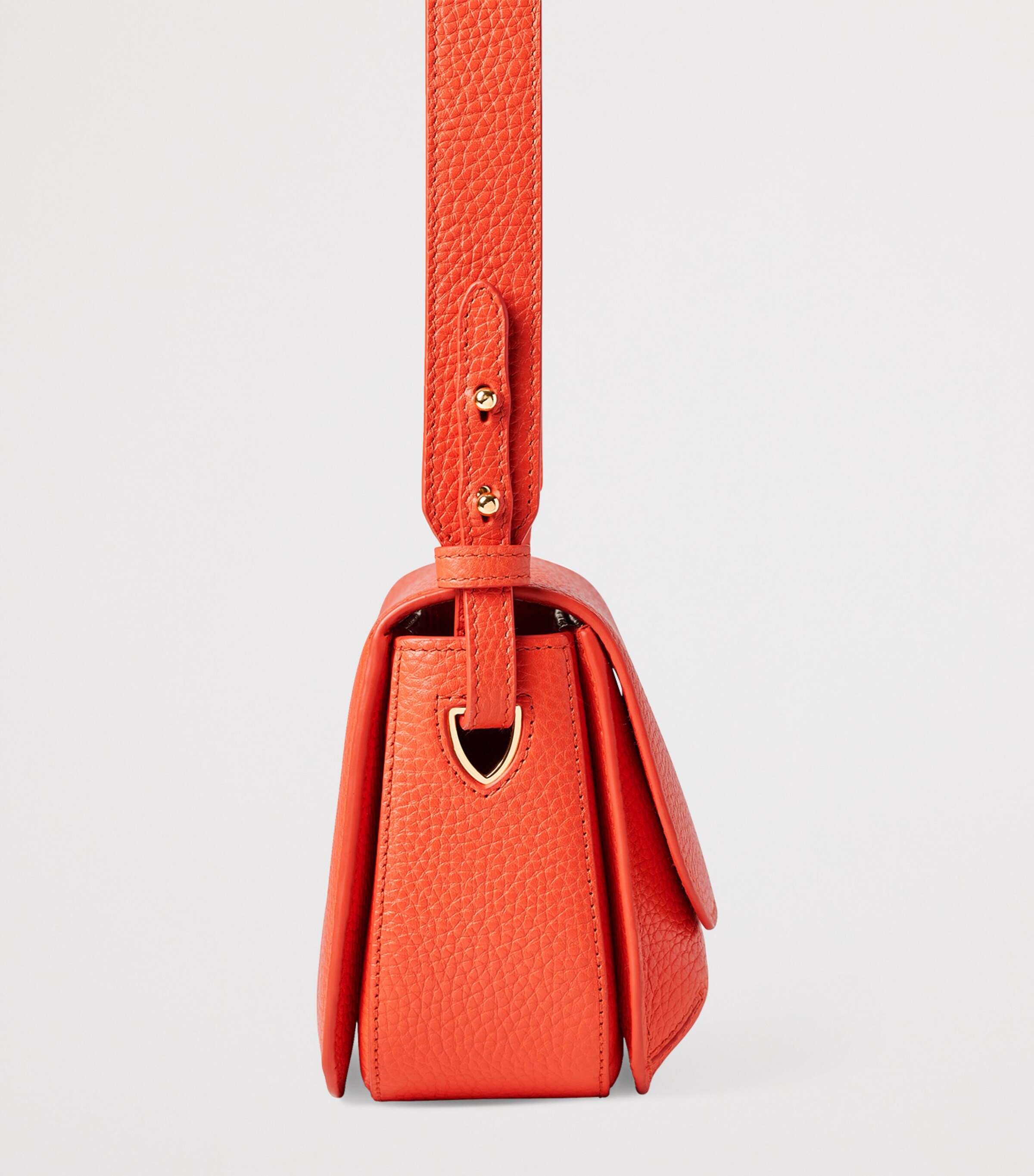 Leather Ella Cross-Body Bag CORAL Image 4