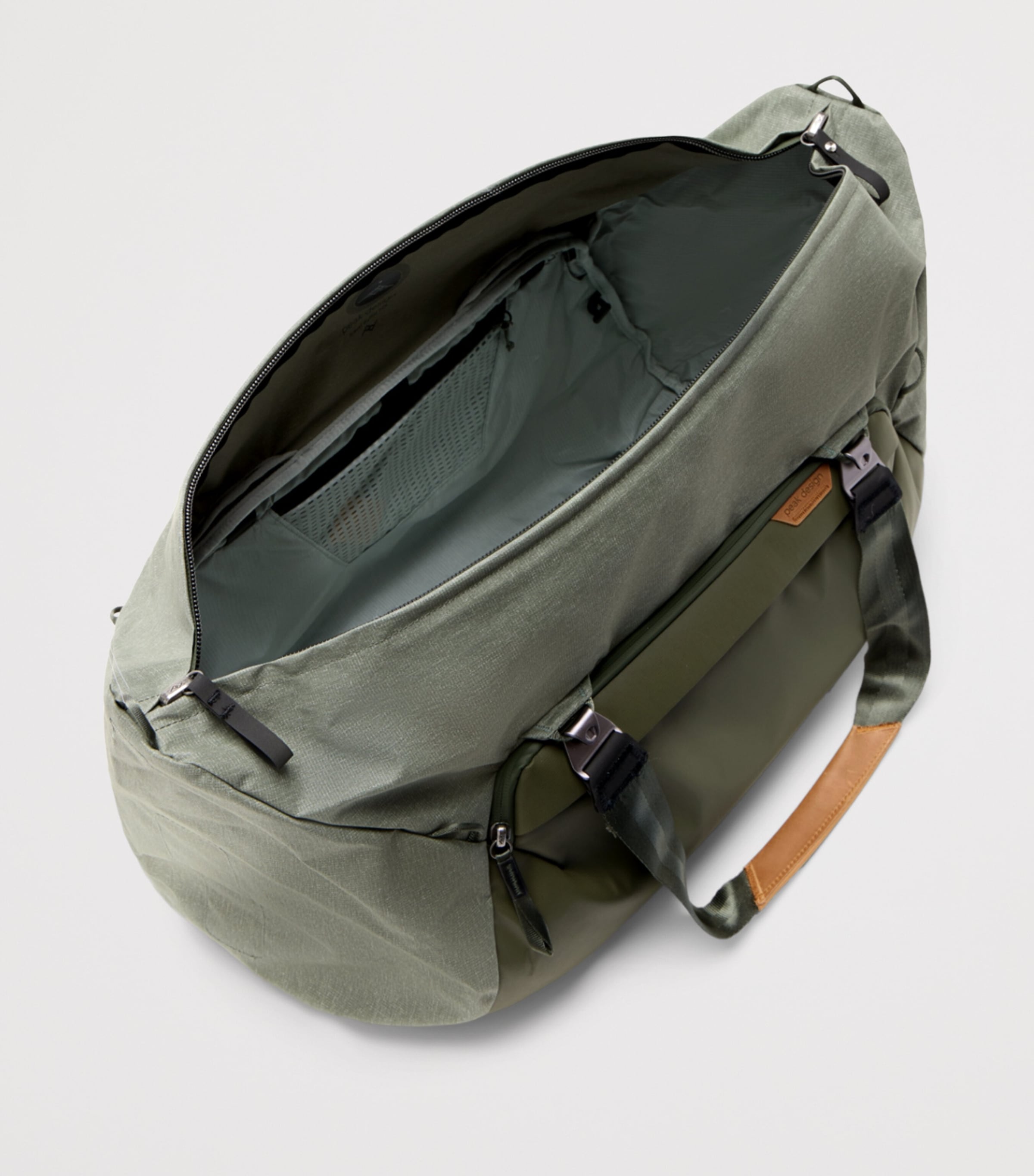 Canvas Travel Holdall SAGE Image 2