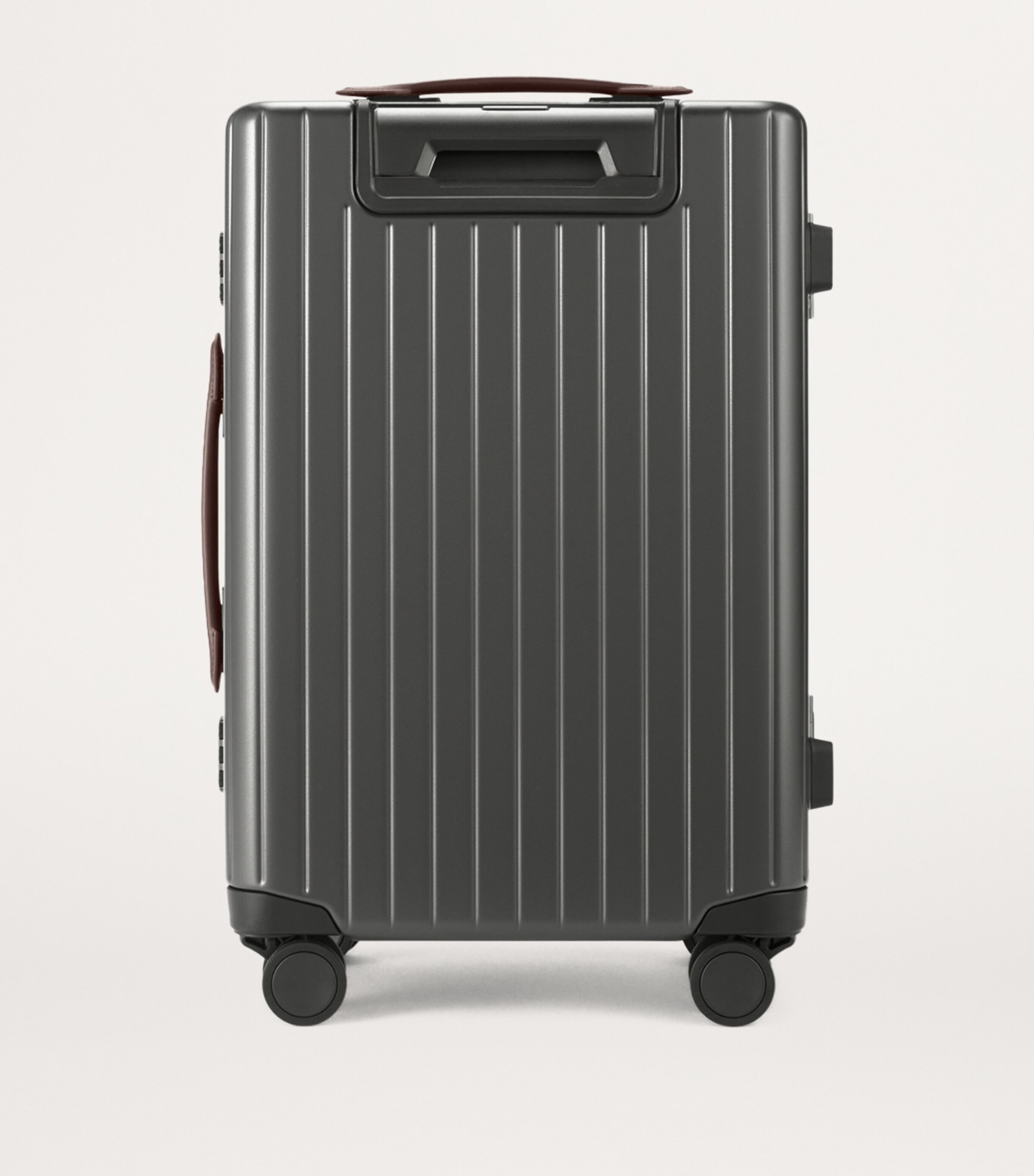 Carl Friedrik The Carry-On X Suitcase (55cm) Grey/ Chocolate Image 3