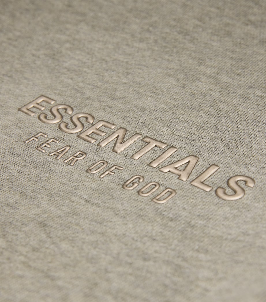 Cotton-Blend Soccer Shorts CONCRETE HEATHER Image 5