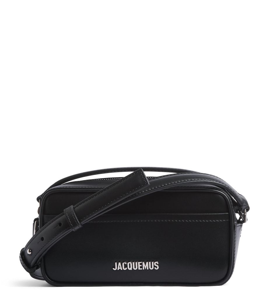 Jacquemus Leather Le Baneto Shoulder Bag Black Image 1