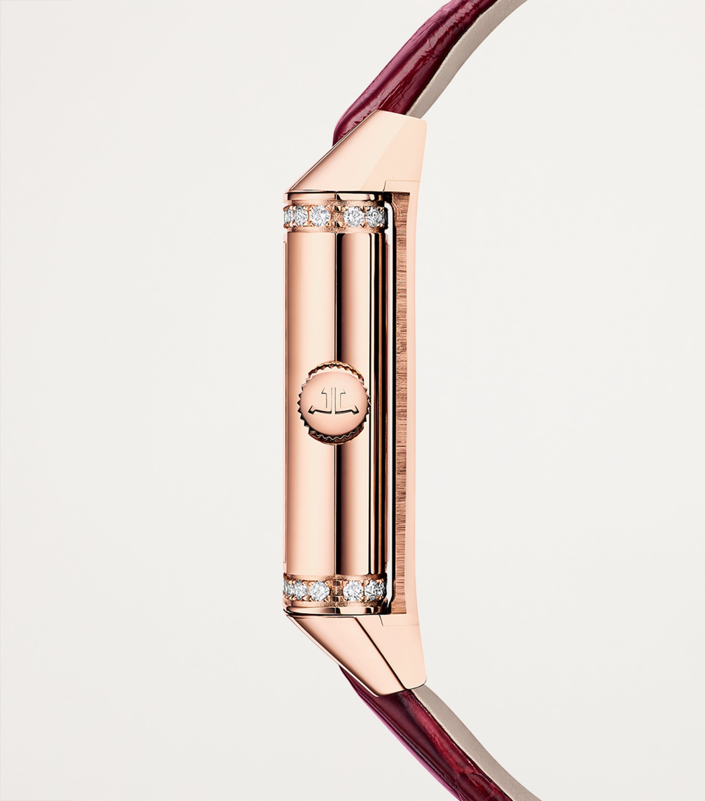 Pink Gold and Diamond Reverso One Duetto Watch 20mm PINK GOLD Image 4