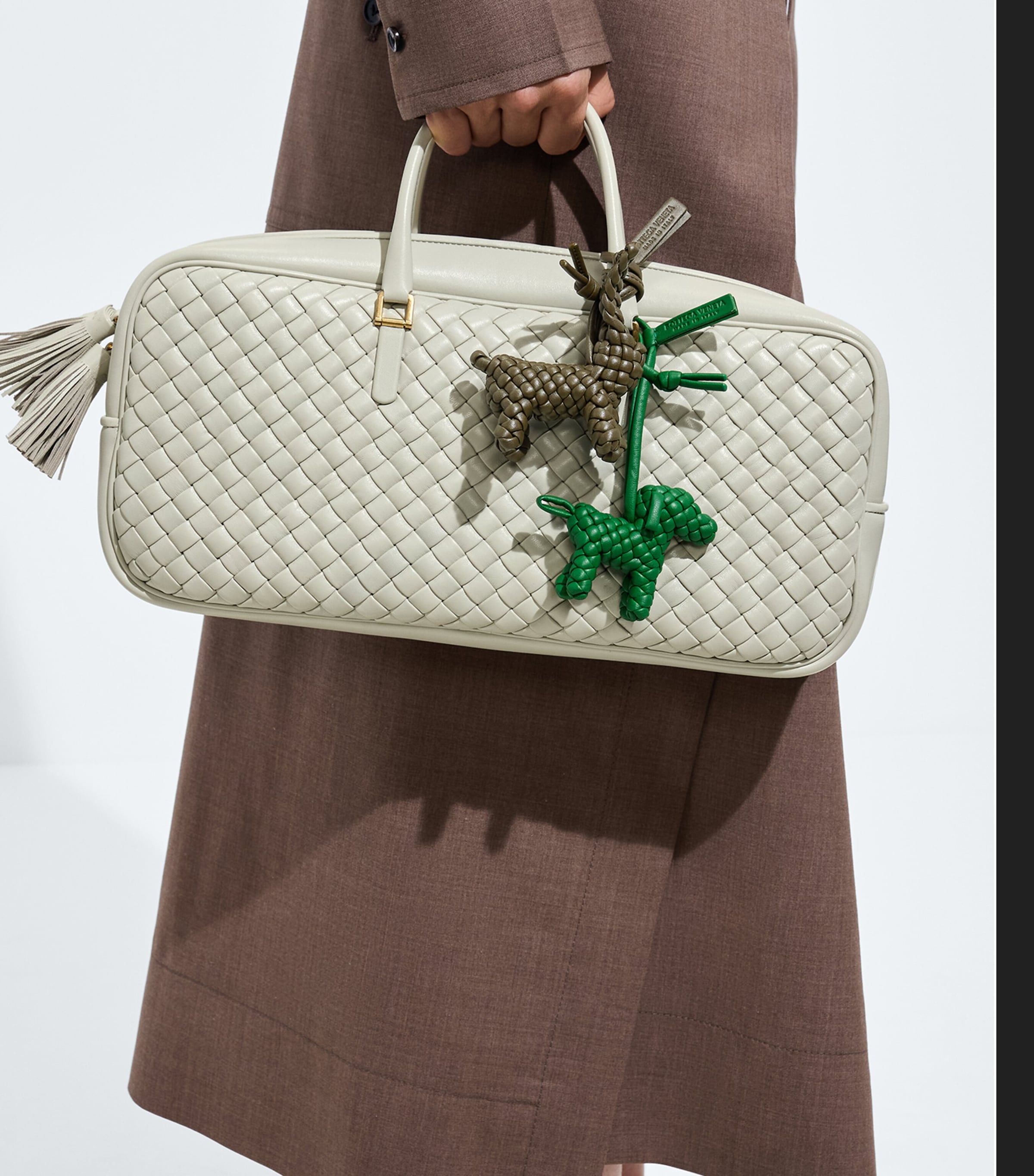 Bottega Veneta Leather Intrecciato Rabbit Charm Image 2