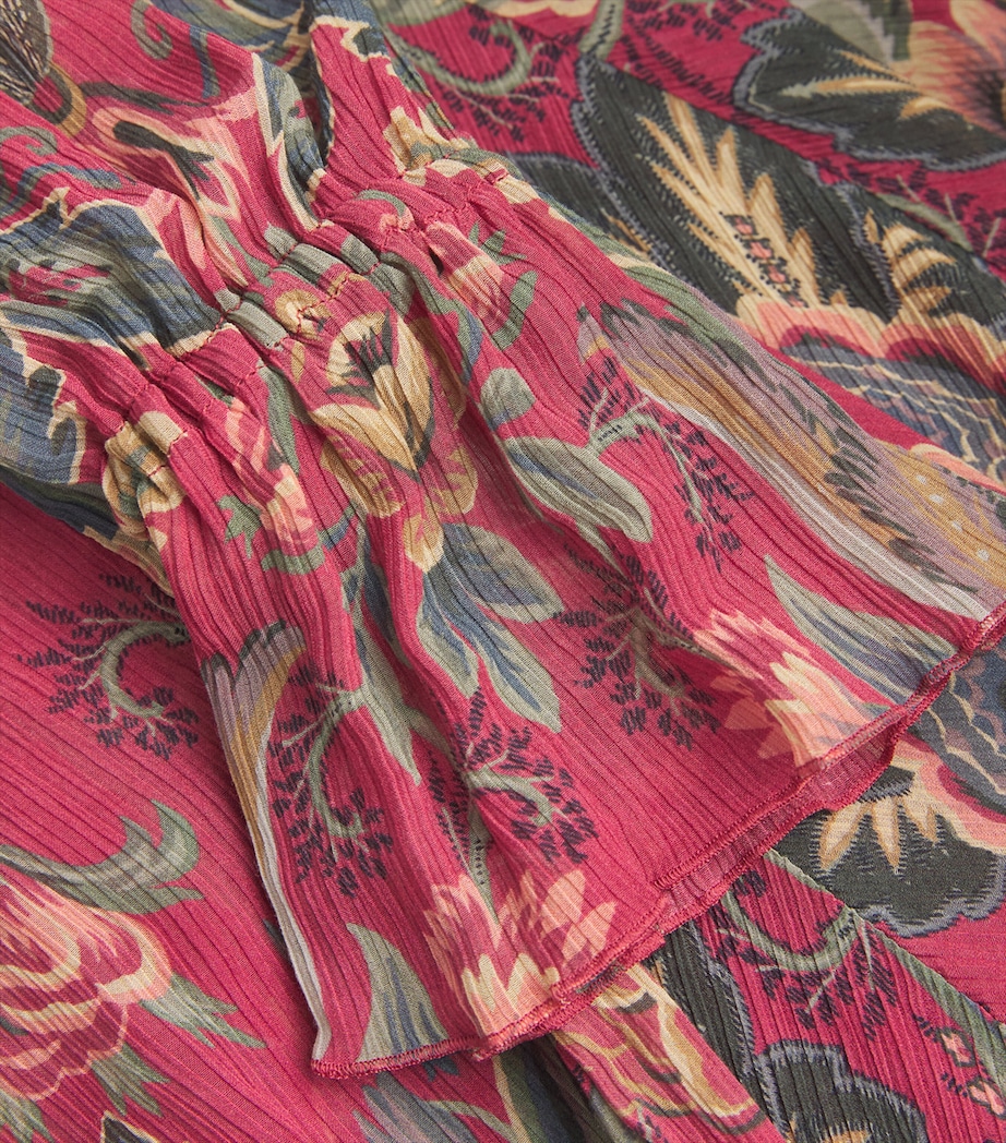 Ruffle Floral Mini Dress X0865 Image 5