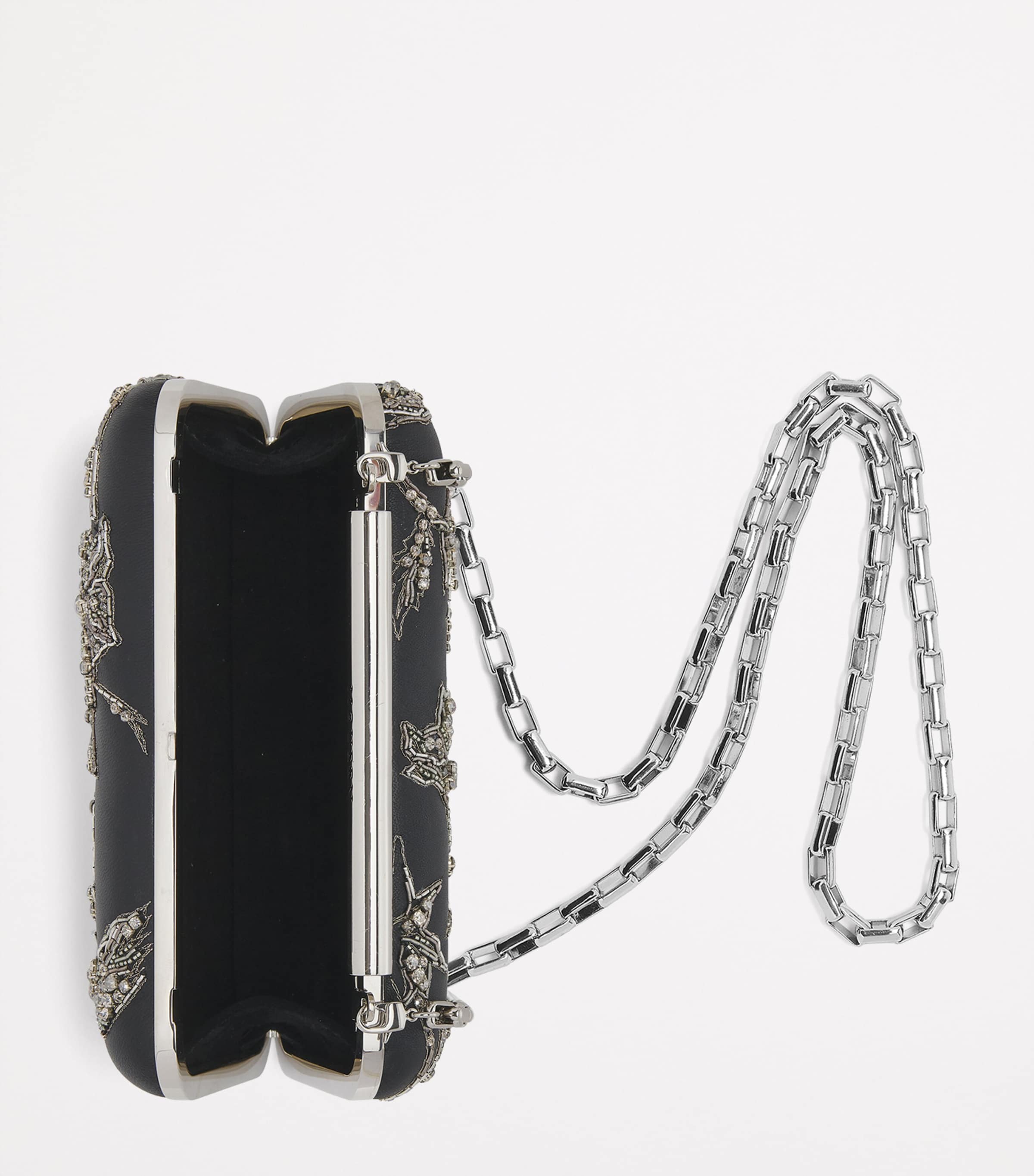 Embellished T-Bar Box Clutch Bag 8490 Image 4