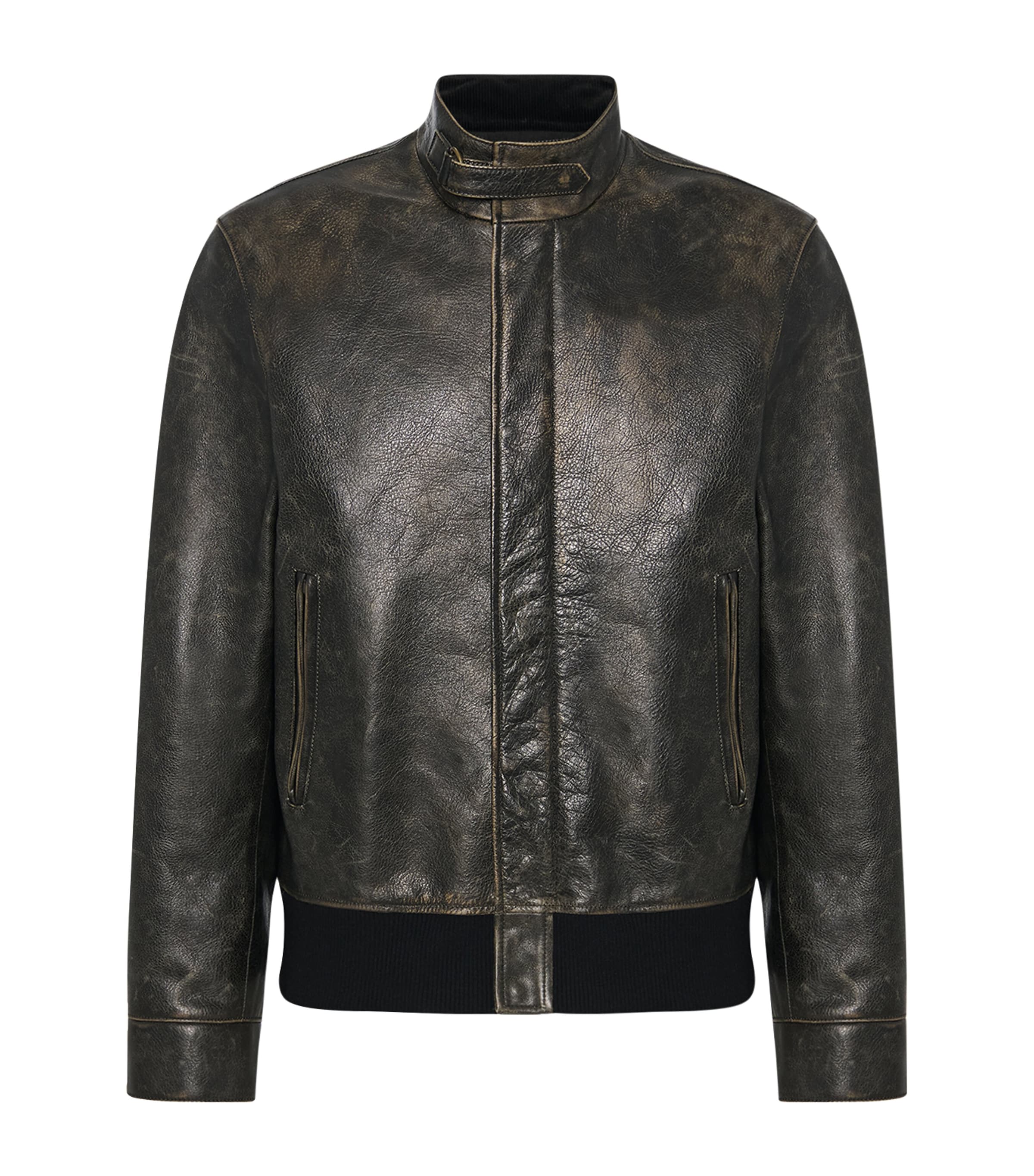 The Row Edrice Calfskin Jacket In Black