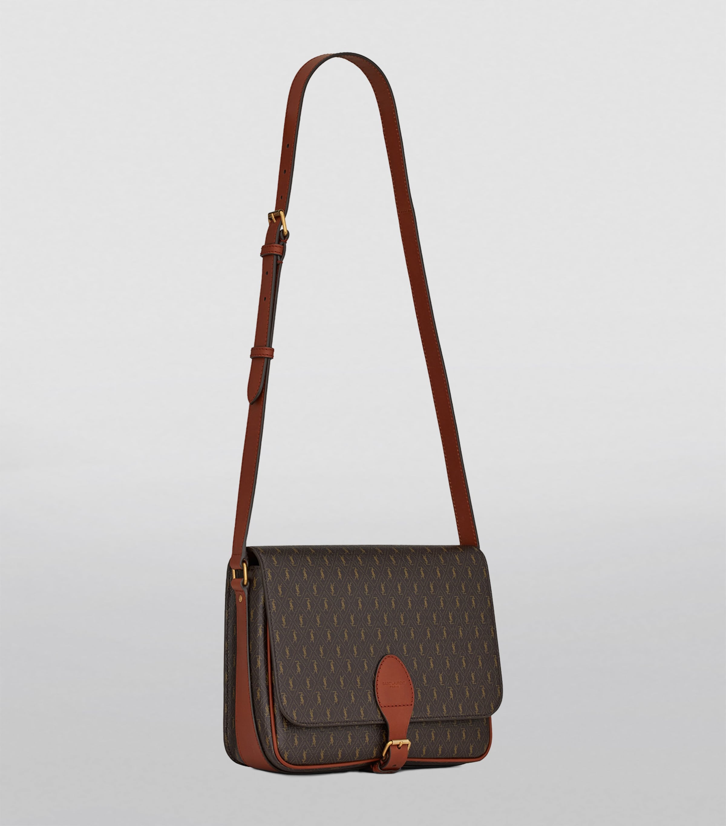 【SAINT LAURENT】LE MONOGRAMME CROSSBODY BAG LE MONOGRAMME CROSSBODY BAG IN CASSANDRE CANVAS AND SMOOTH