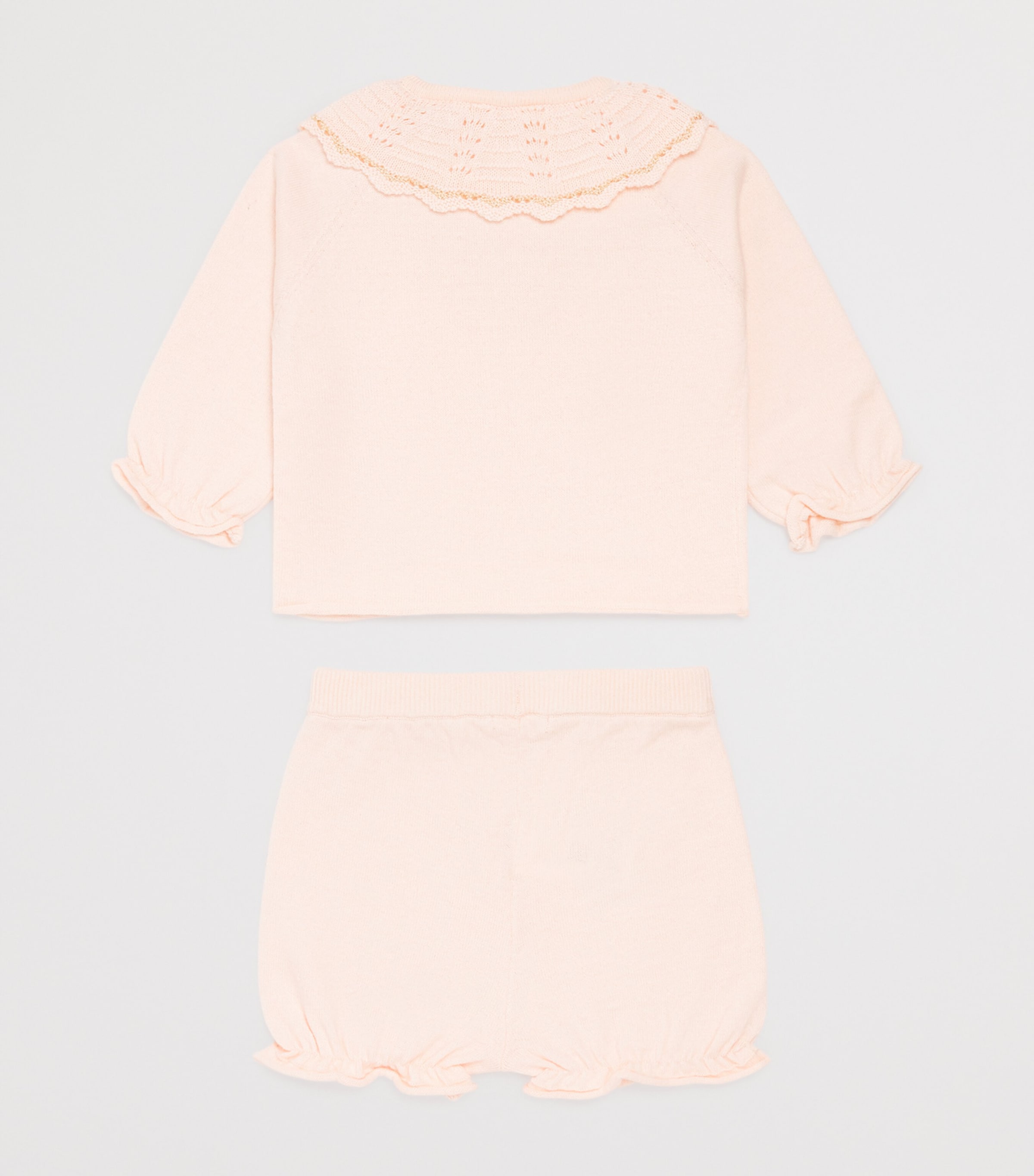 Chloé Kids Cotton-Cashmere Cardigan and Trousers Set (3-18 Months) Image 2