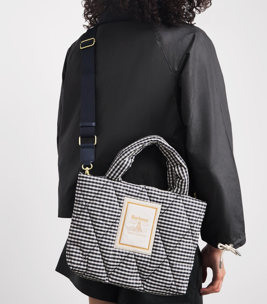 Mini Quilted Gingham Tote Bag GINGHAM CHECK Image 5