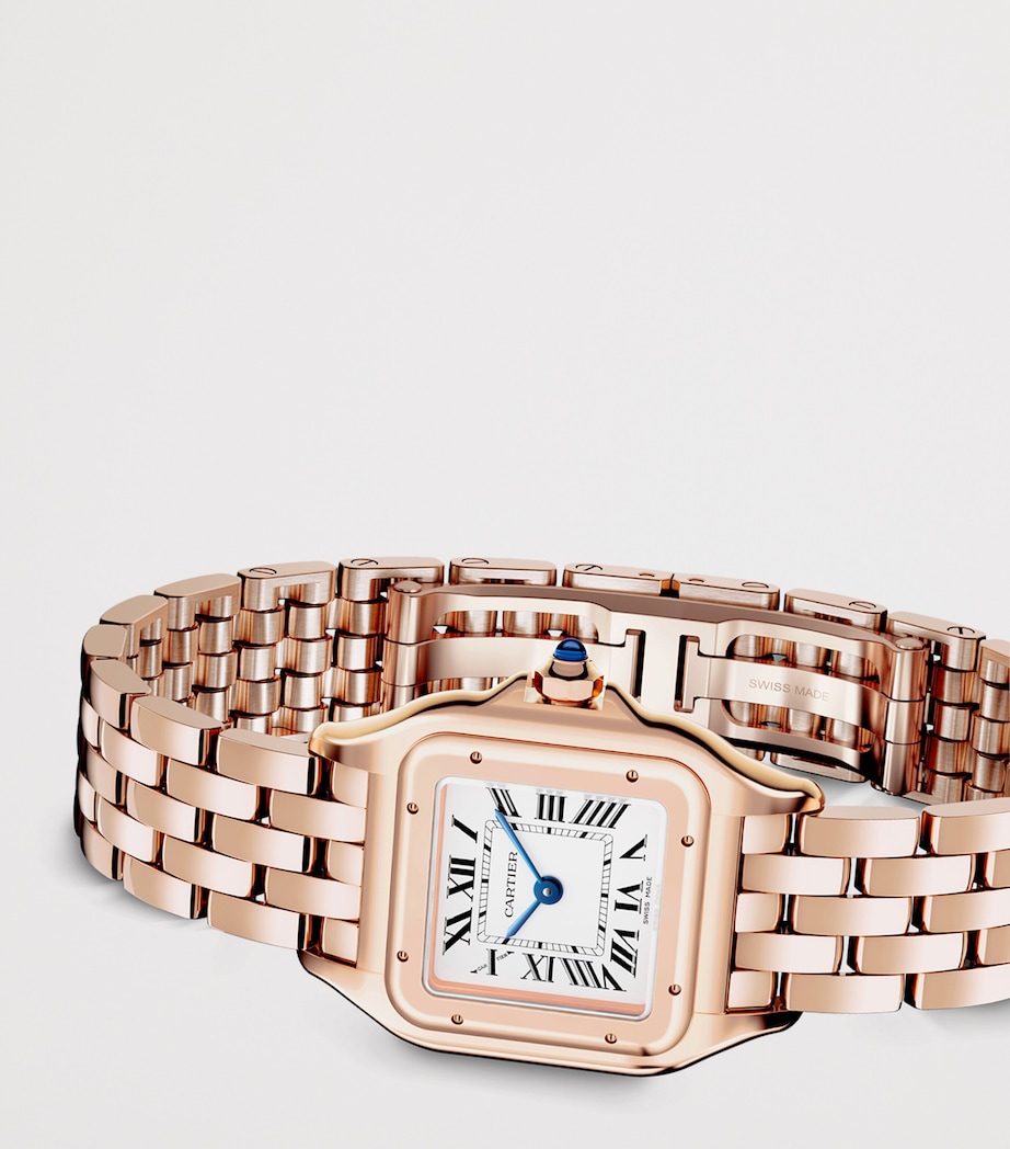 Cartier Small Rose Gold Panthère de Cartier Watch 23mm Silvered Image 4