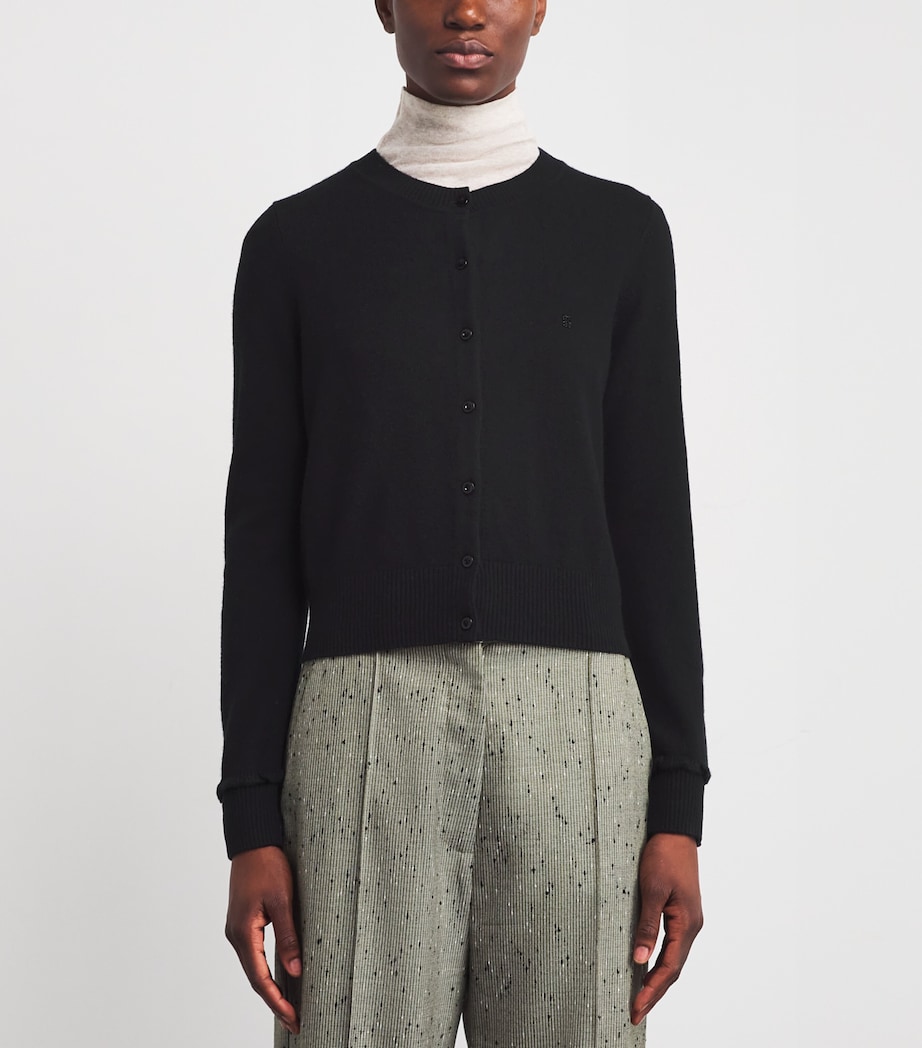 Wool-Cashmere Cardigan BLACK Image 3