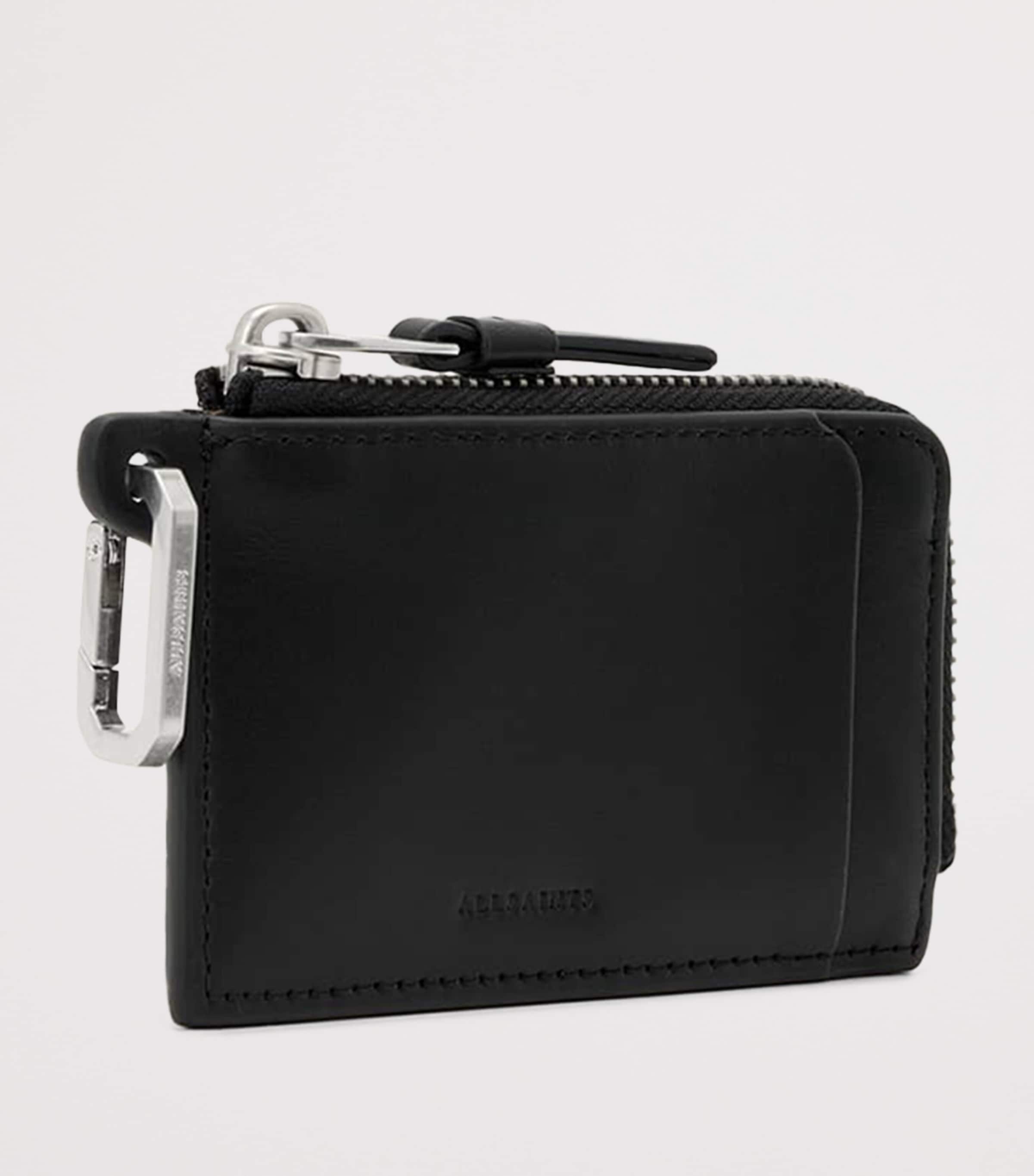 AllSaints Leather Remy Wallet Black/silver Image 2