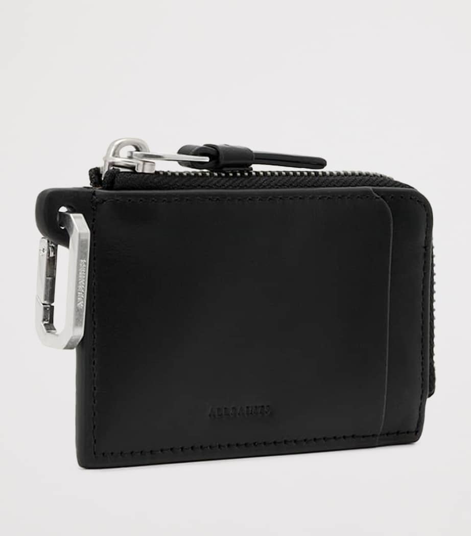 AllSaints Leather Remy Wallet Black/silver Image 2