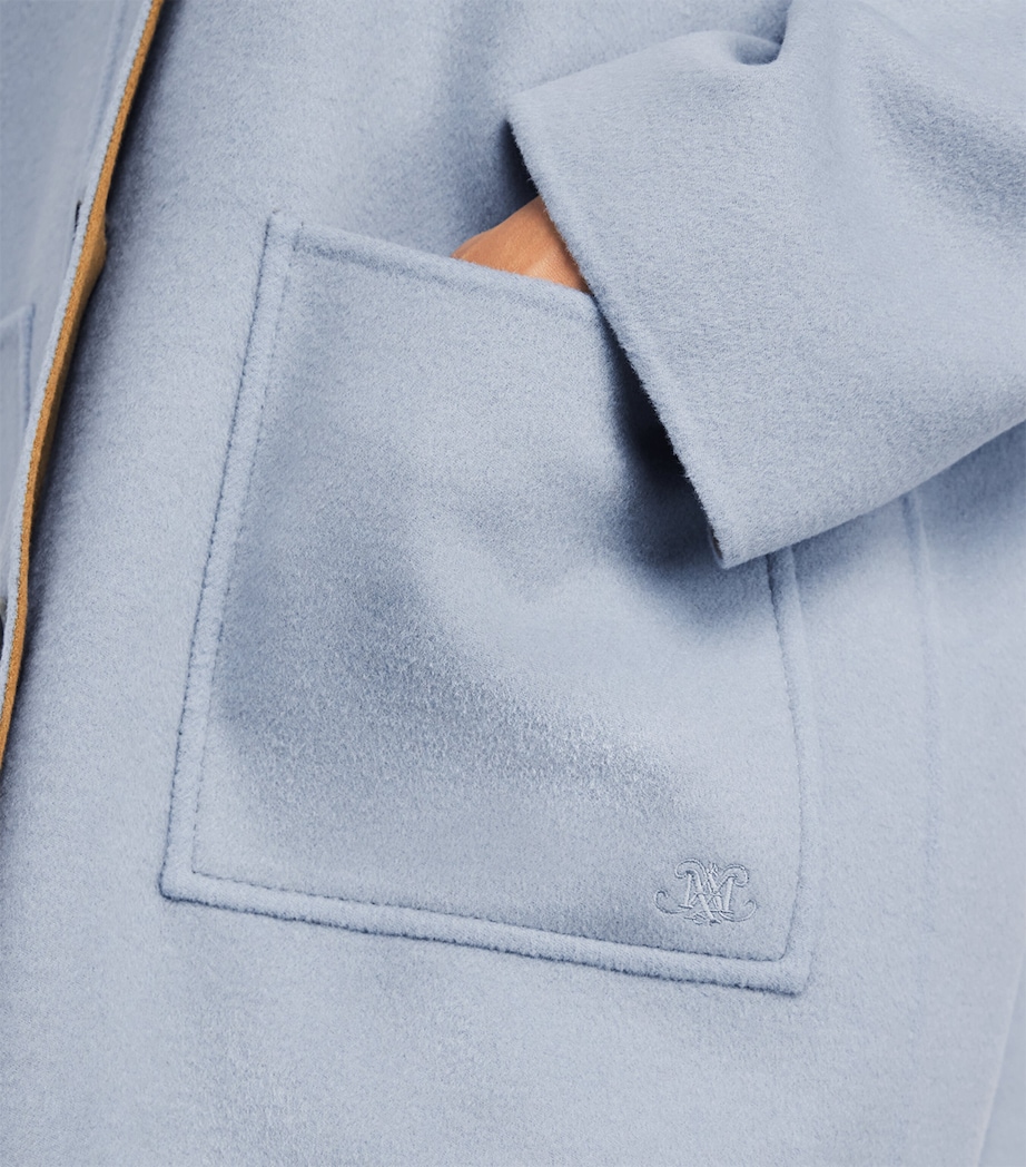 Wool Coat LIGHT BLUE Image 6