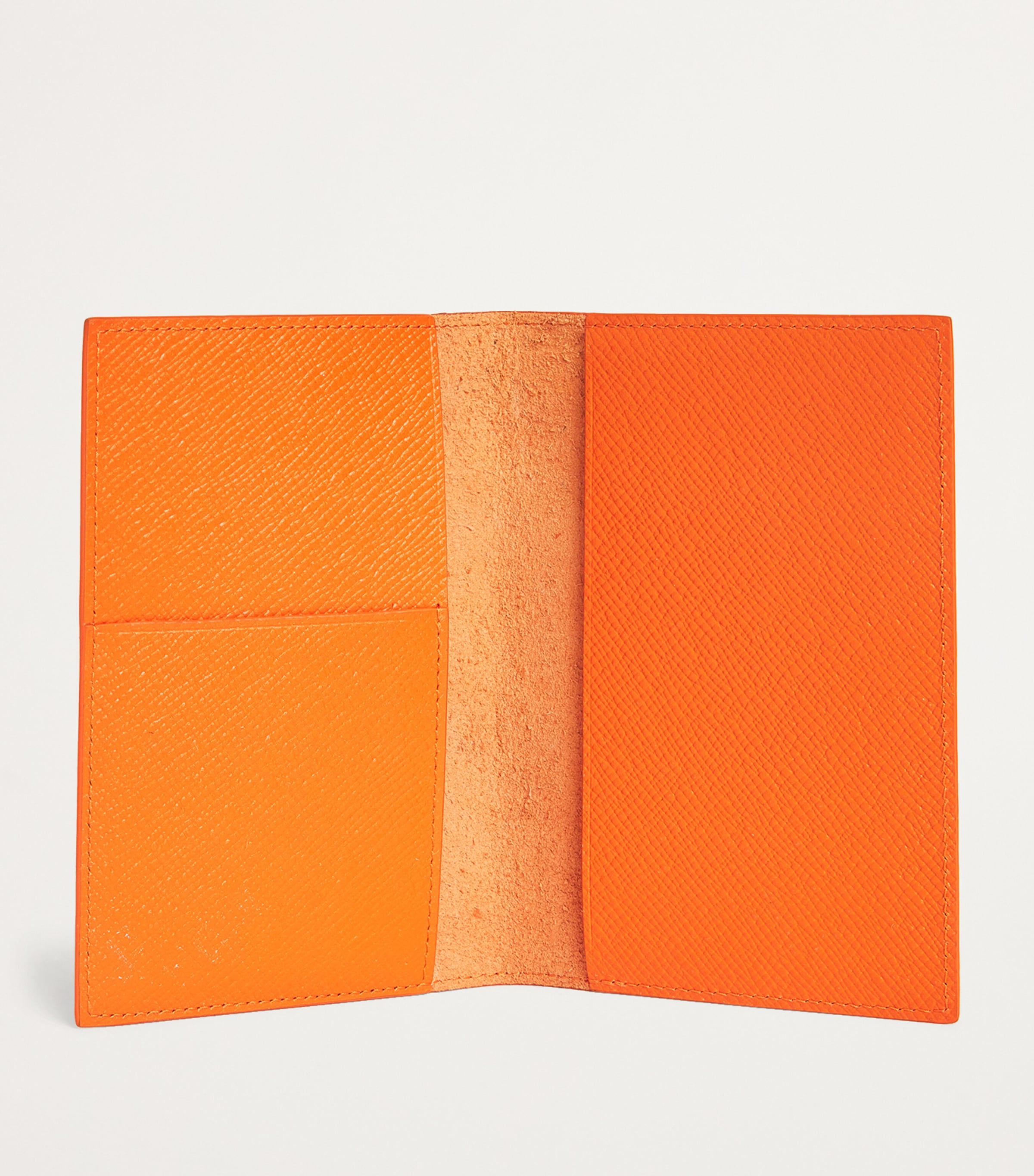 Harrods Leather Passport Holder Orange Image 3