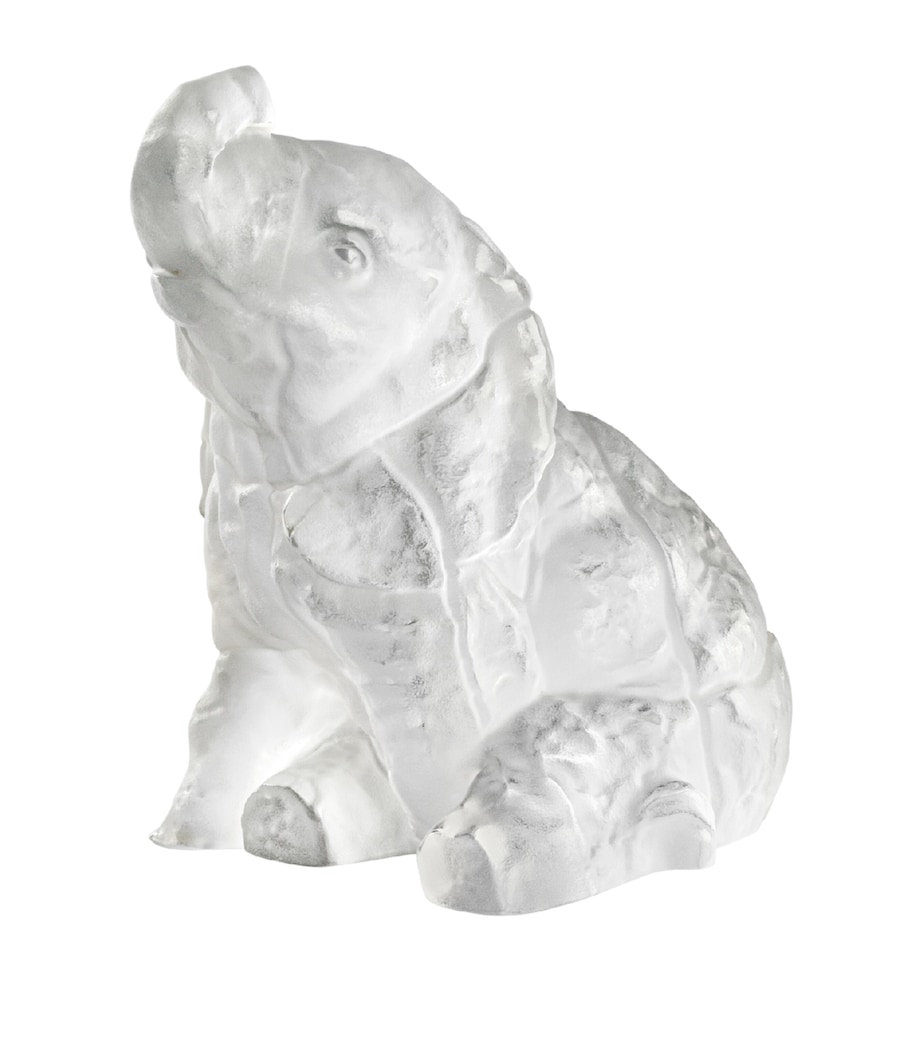 Crystal Elephant Sculpture (12.5cm) INCOLORE Image 1