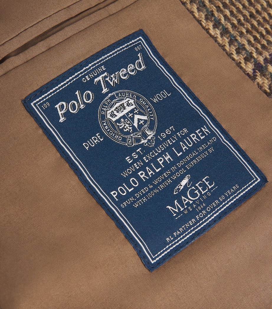 Wool Glen Plaid Blazer BROWN Image 5