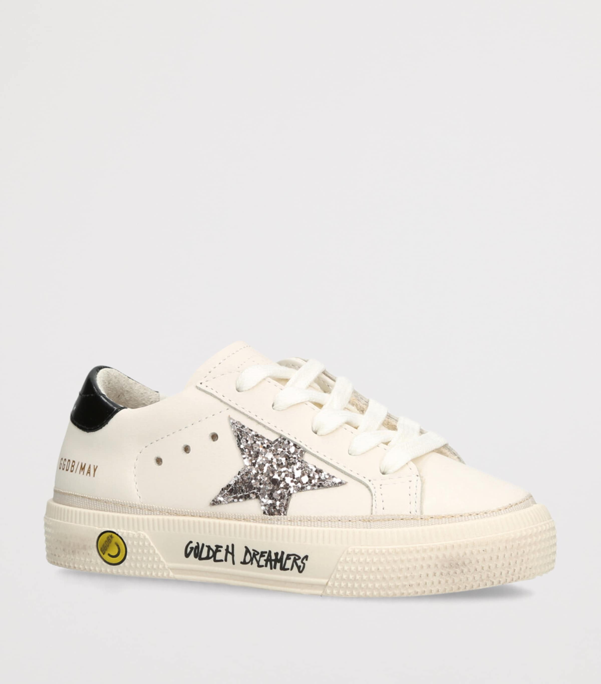 Leather May Sneakers WHITE/BLK Image 3