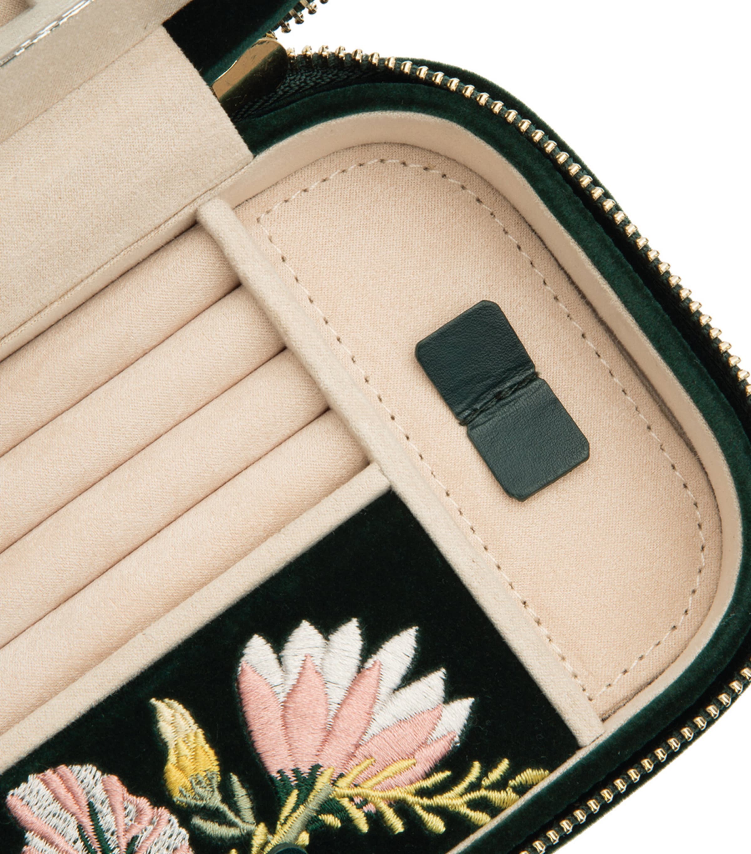 Zoe Travel Jewellery Case FOREST GREEN Image 5