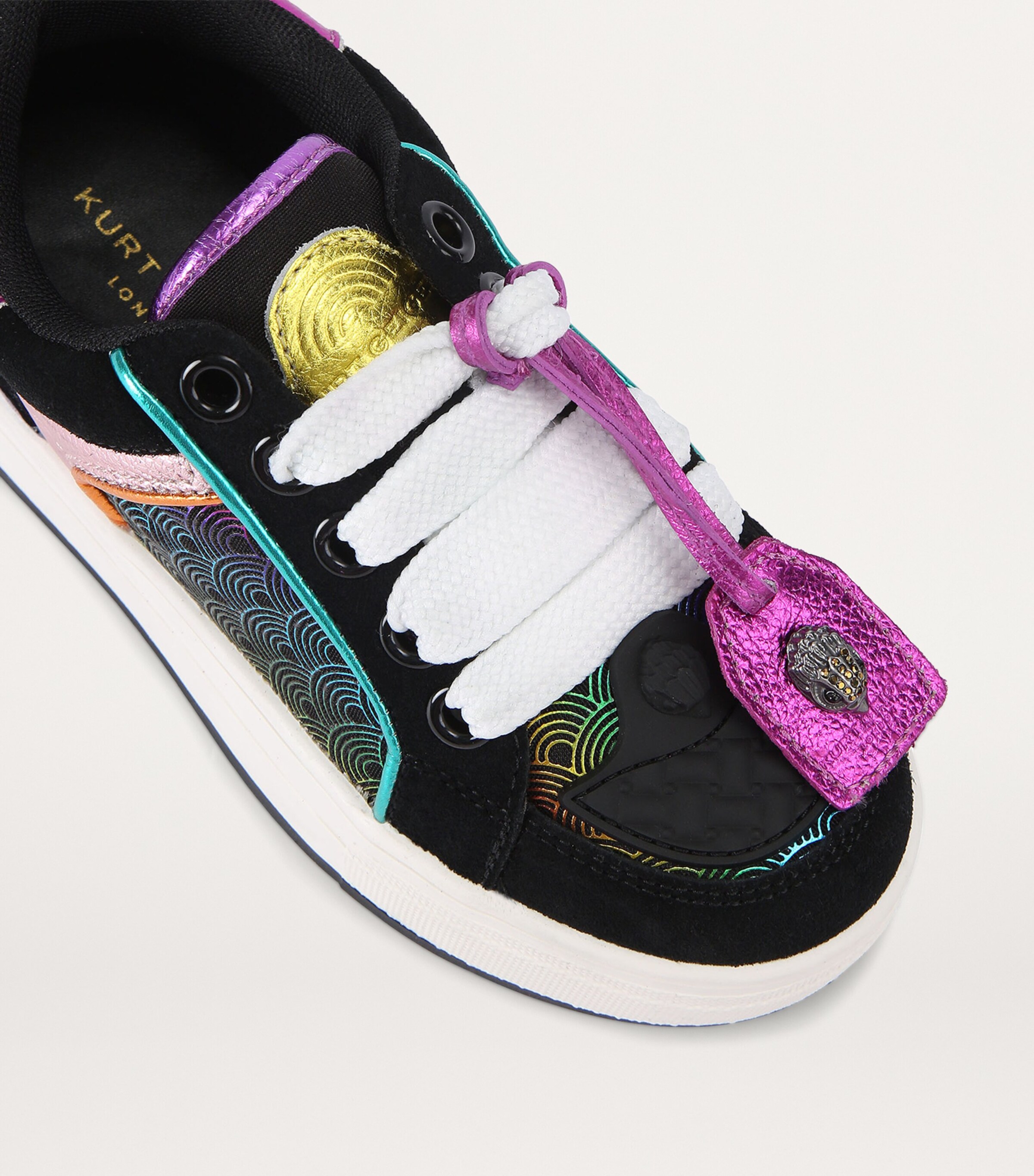 Leather Southbank Tag Sneakers BLACK/COMB Image 4