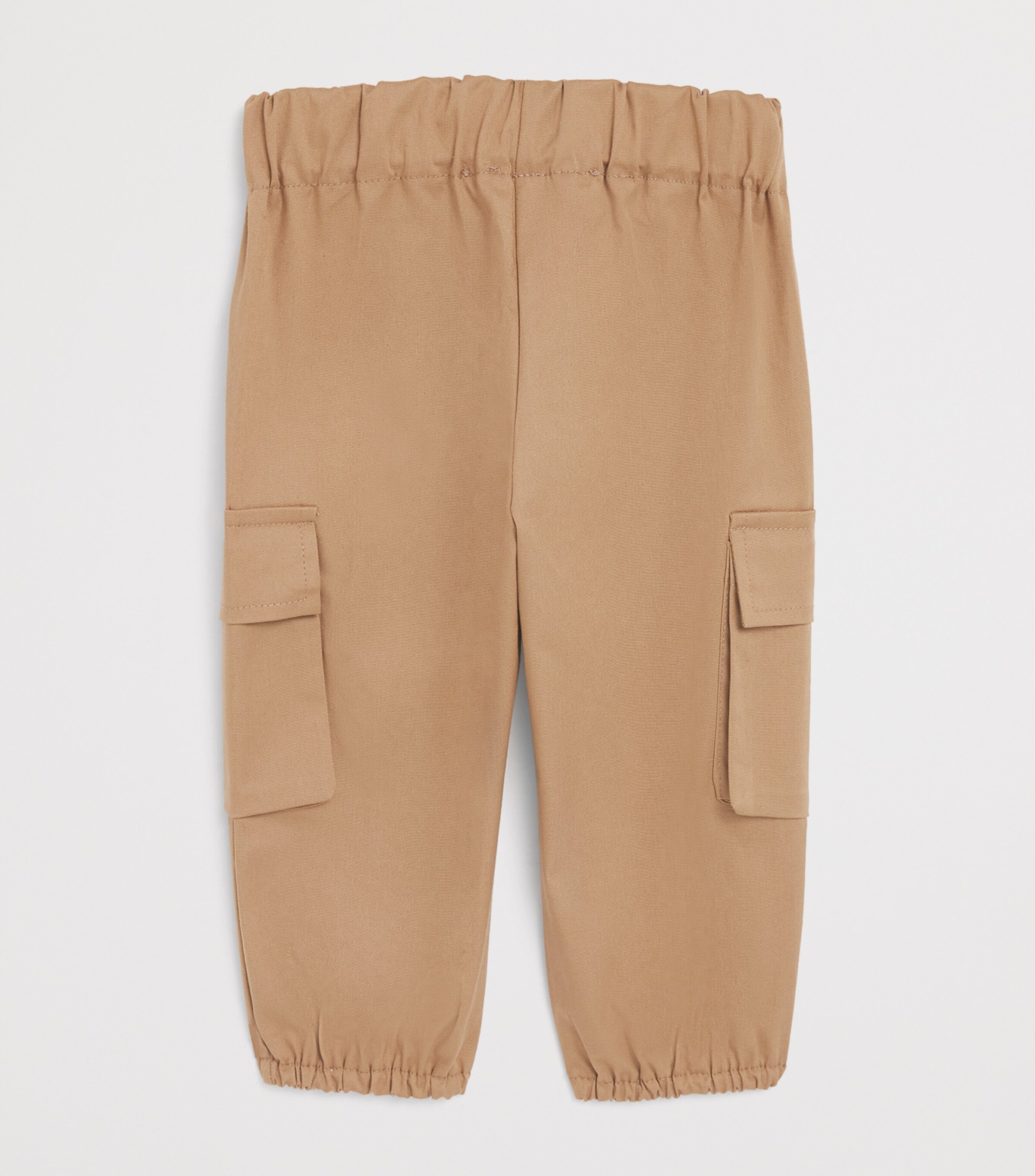 Per Te Cotton Cargo Trousers (3 Months - 4 Years) Cammello Image 2