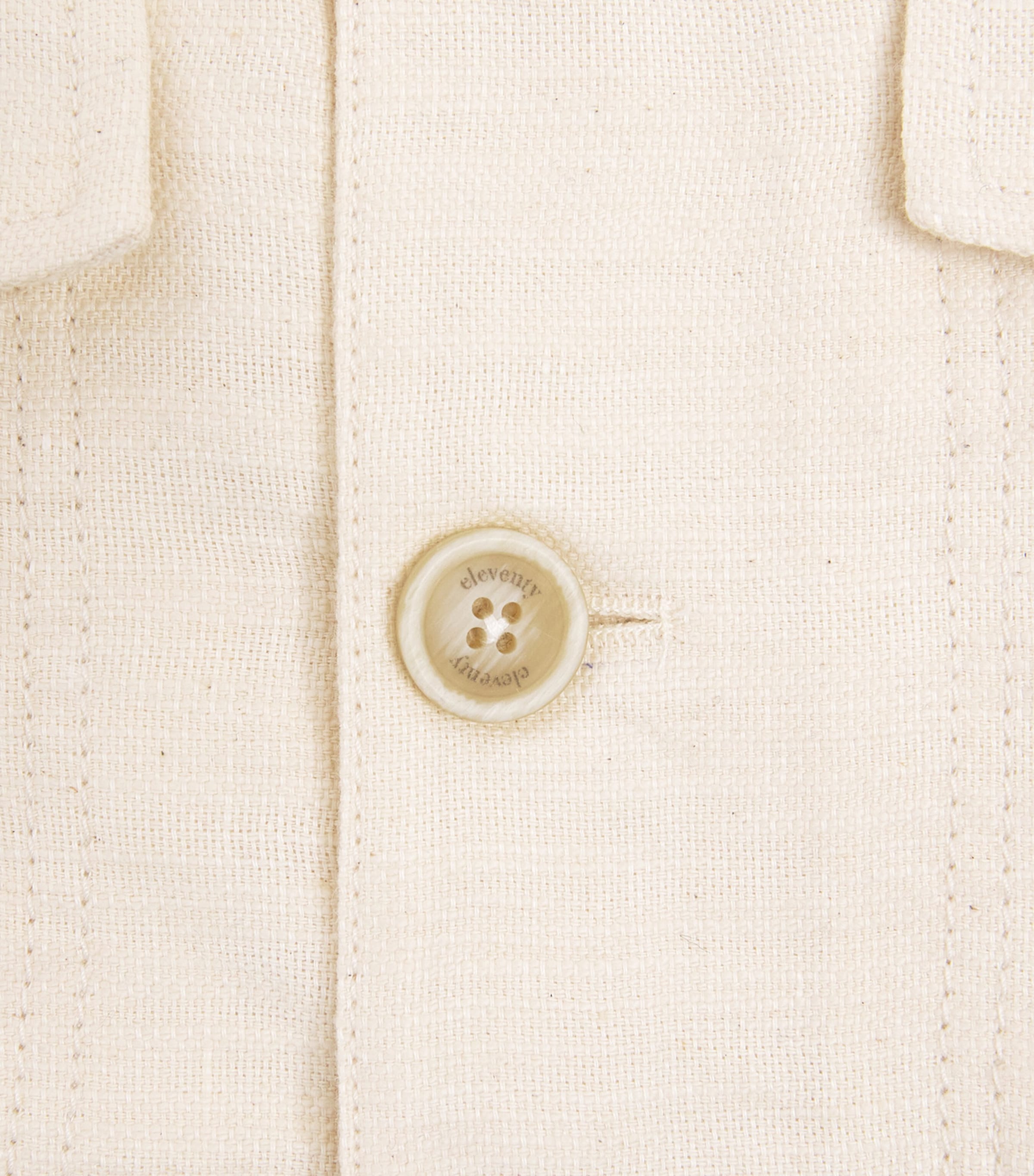 Eleventy Kids Cotton-Linen Button-Up Shacket (2-16 Years) Image 3