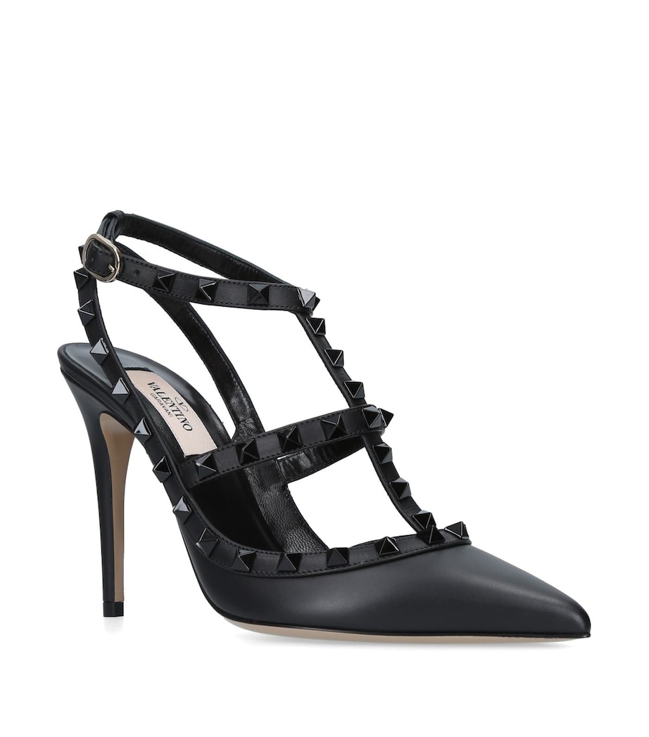 Leather Rockstud Heels 100 BLACK/COMB Image 1