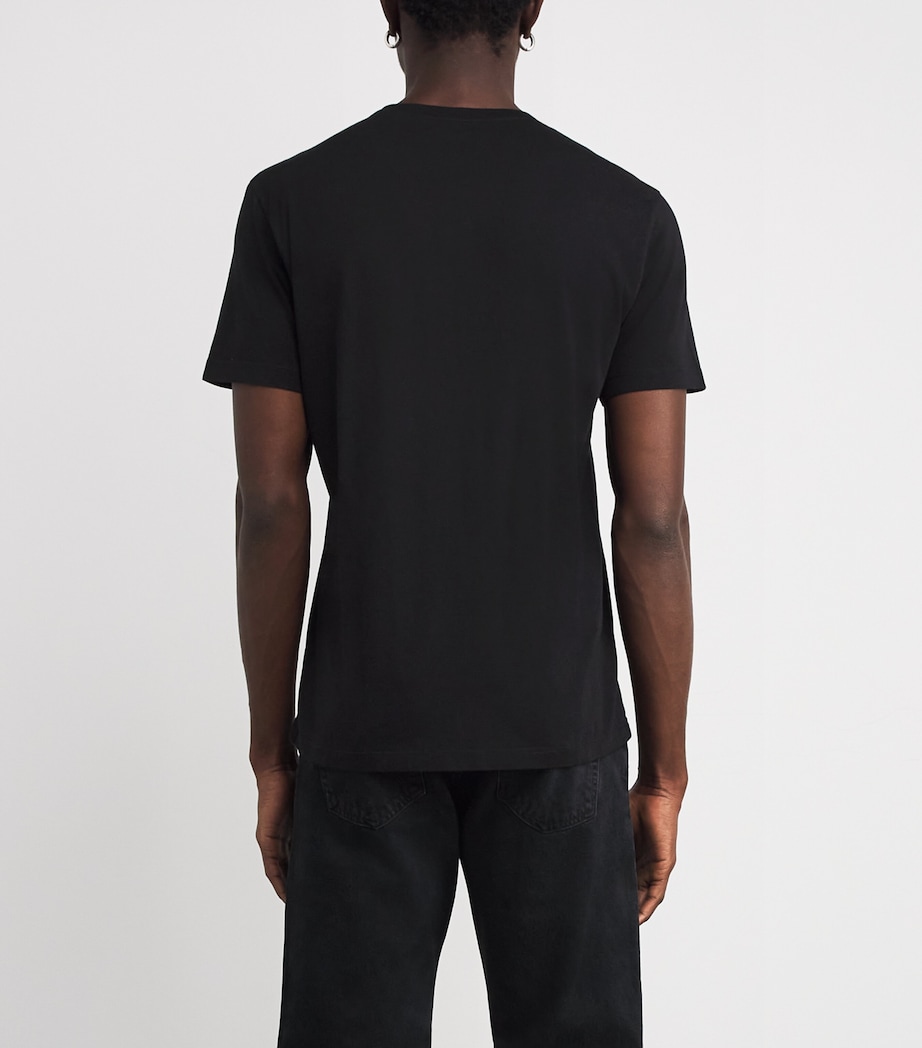 Pima Cotton Sorden T-Shirt BLACK W1086 Image 4