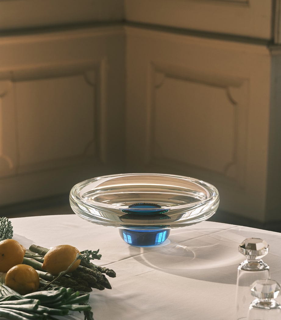 Reflections Copenhagen Crystal Colette Tray Clear And Blue Image 2