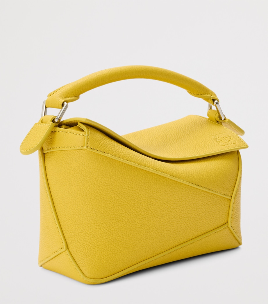 Mini Leather Puzzle Edge Top-Handle Bag DANDELION Image 2