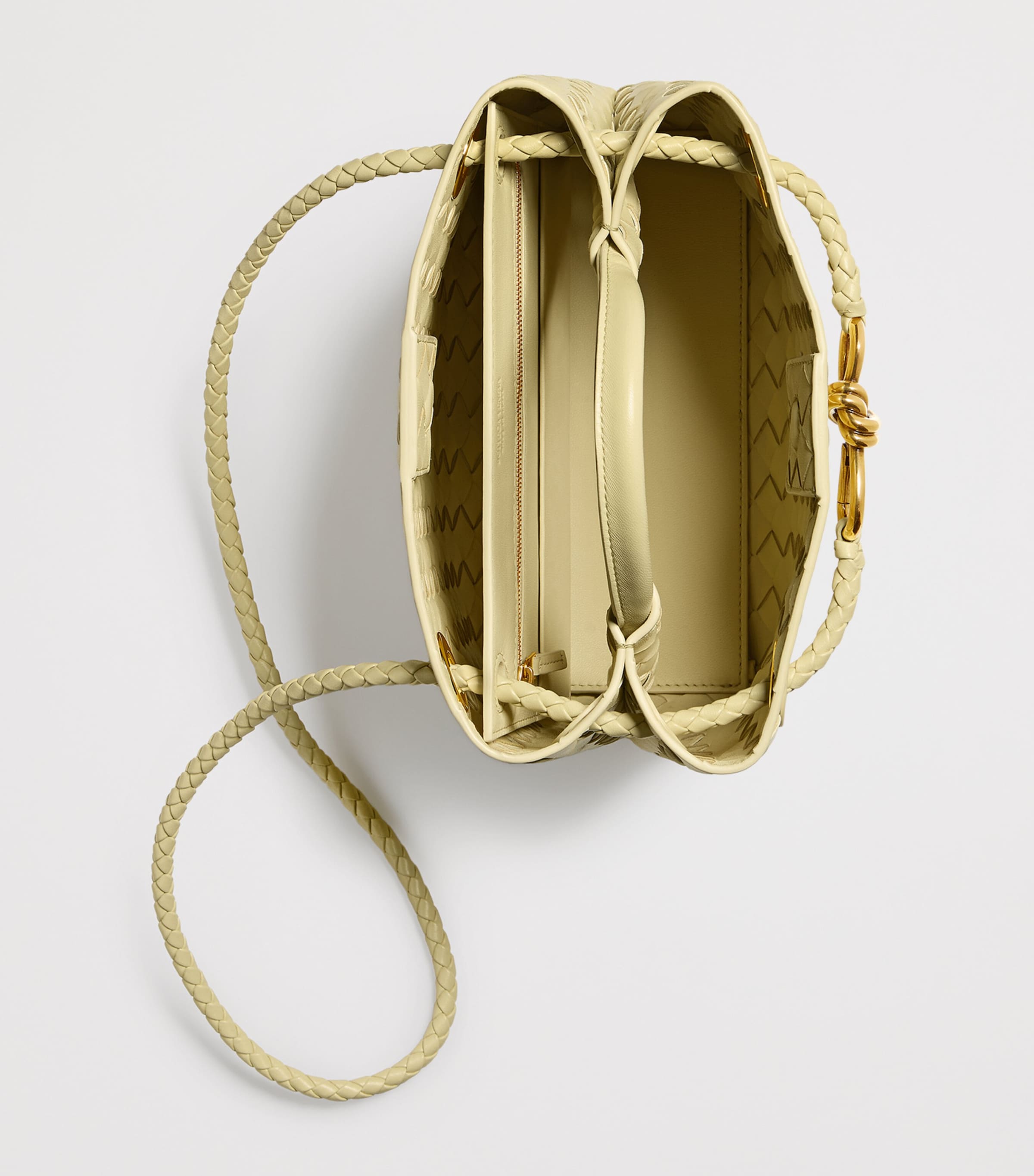 Bottega Veneta Small Leather Andiamo Top-Handle Bag Image 3