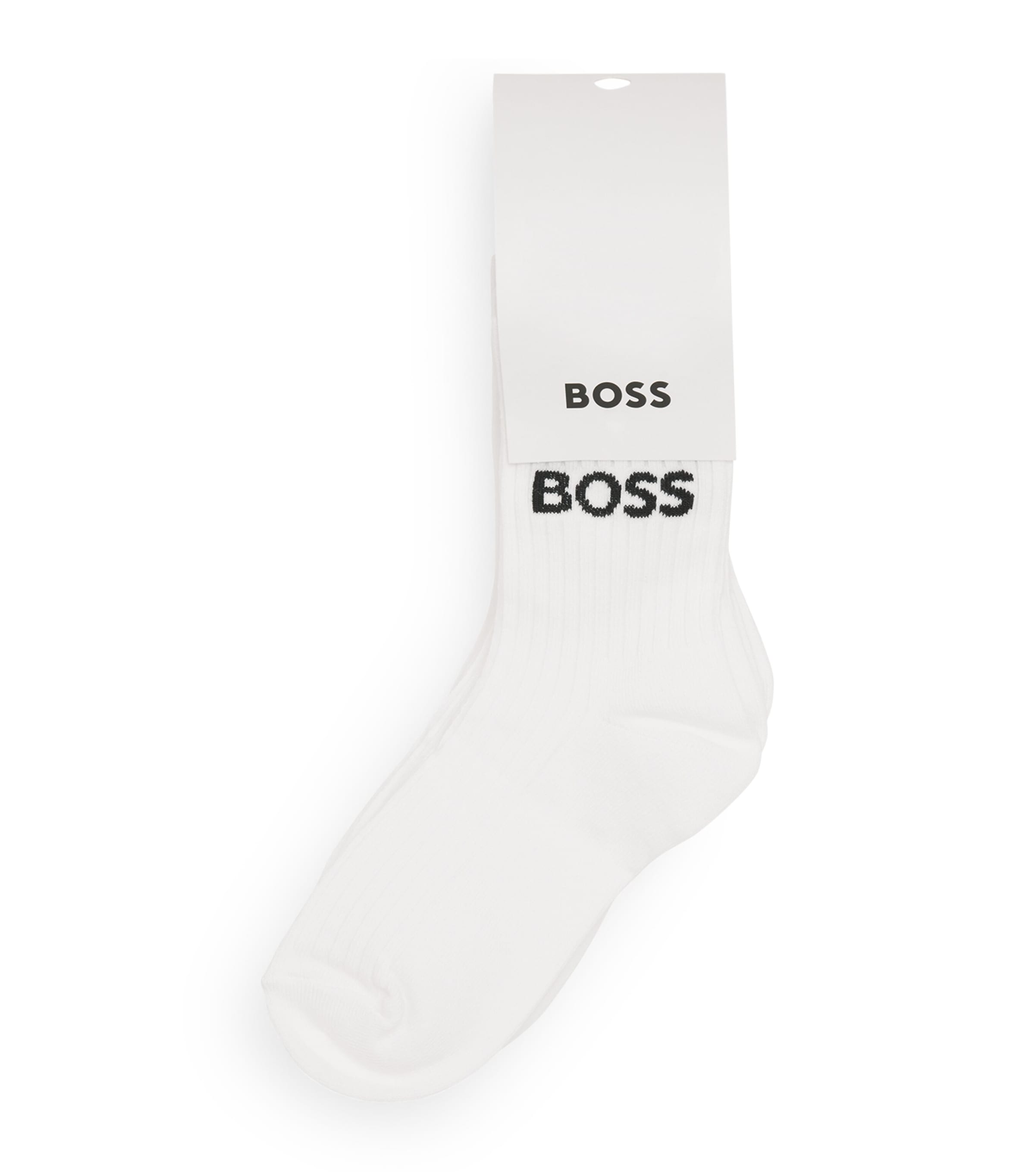BOSS Kidswear Logo Socks (Pack of 5) White Image 1