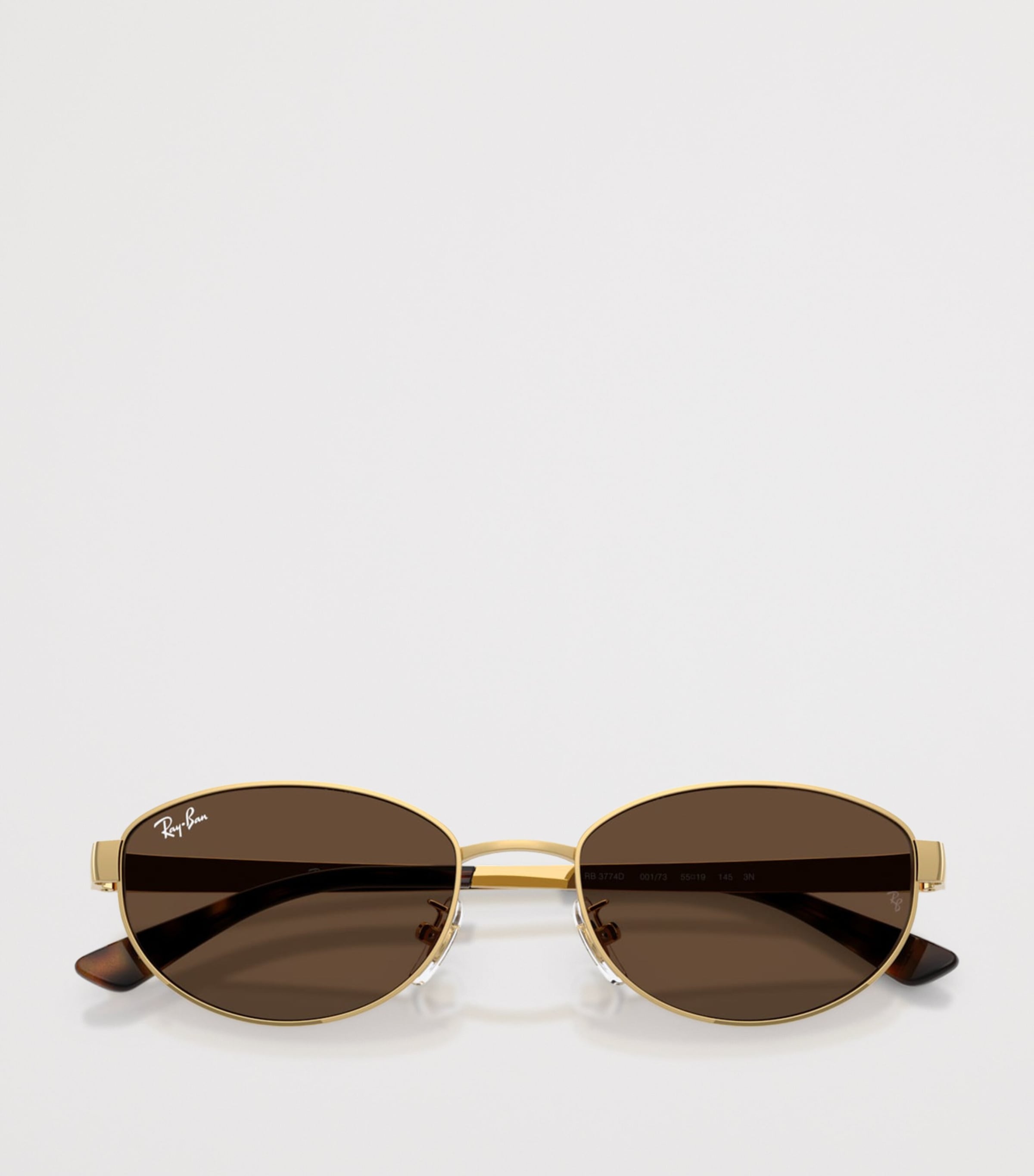 Ray-Ban Metal Oval Sunglasses Gold Image 5
