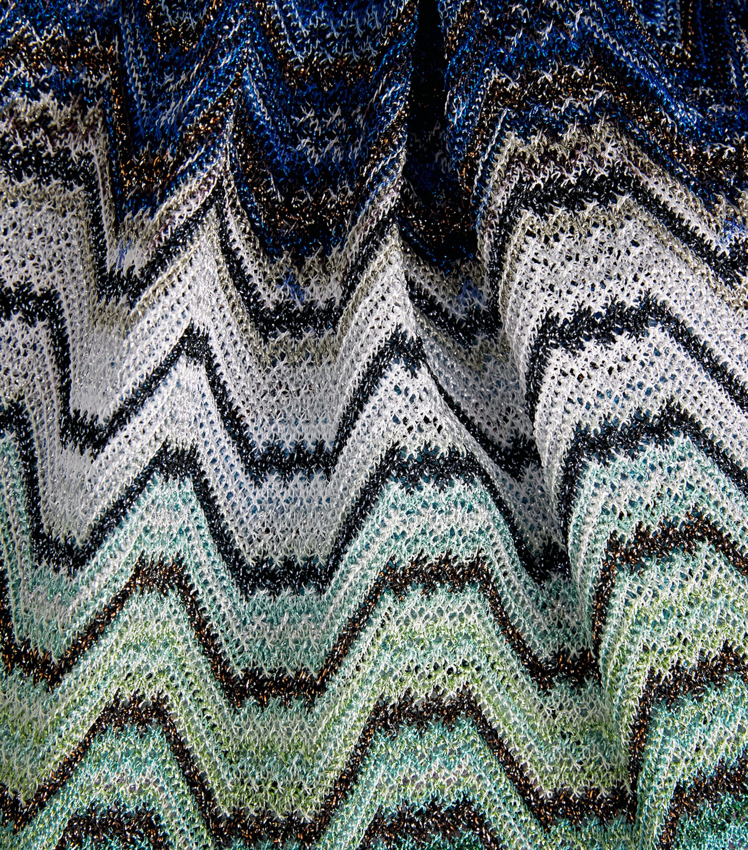 Missoni Womens Zigzag Shorts Smsnq Mlti Blk/gr/or Image 6