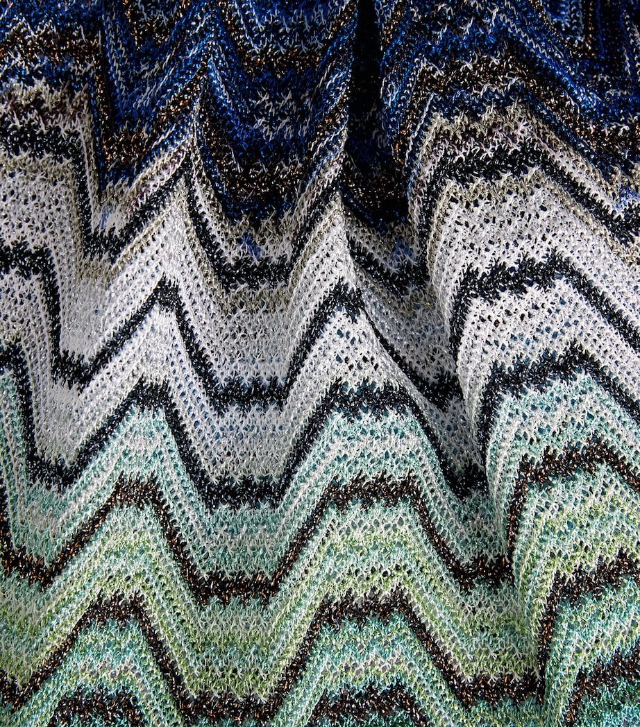 Missoni Womens Zigzag Shorts Smsnq Mlti Blk/gr/or Image 6