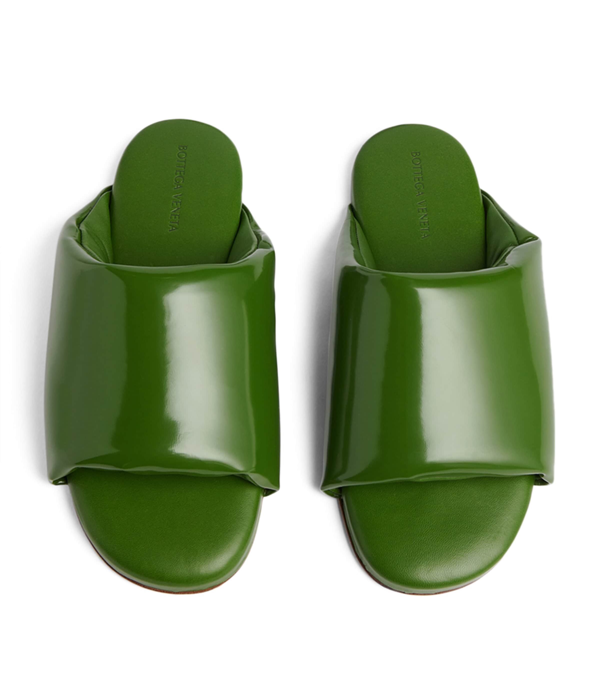 Cushioned Leather Slides JALAPENO Image 3