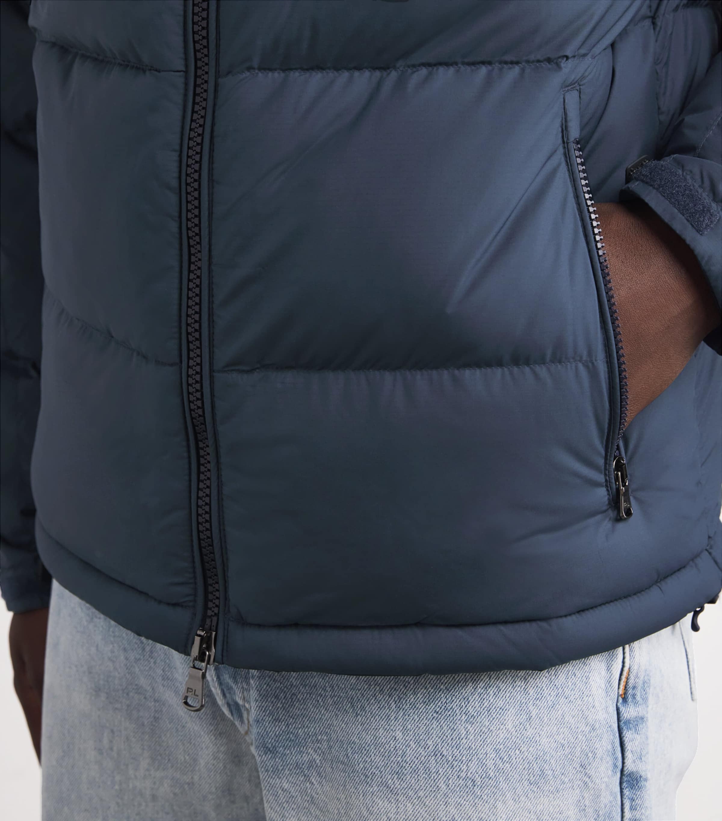 Water-Resistant Down Gorham Puffer Jacket NAVY Image 7