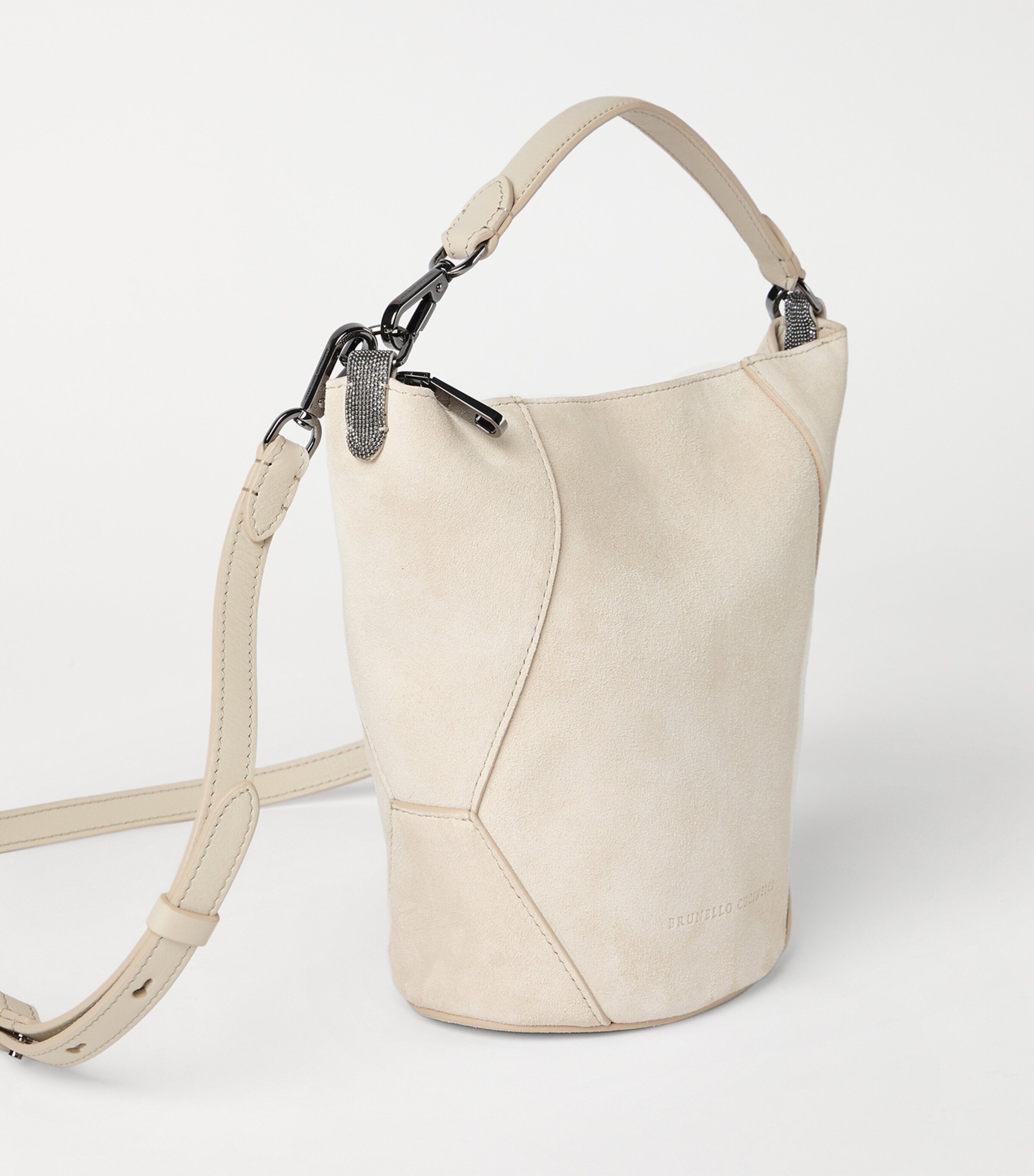 Brunello Cucinelli Suede BC Duo Cross-Body Bag Image 2