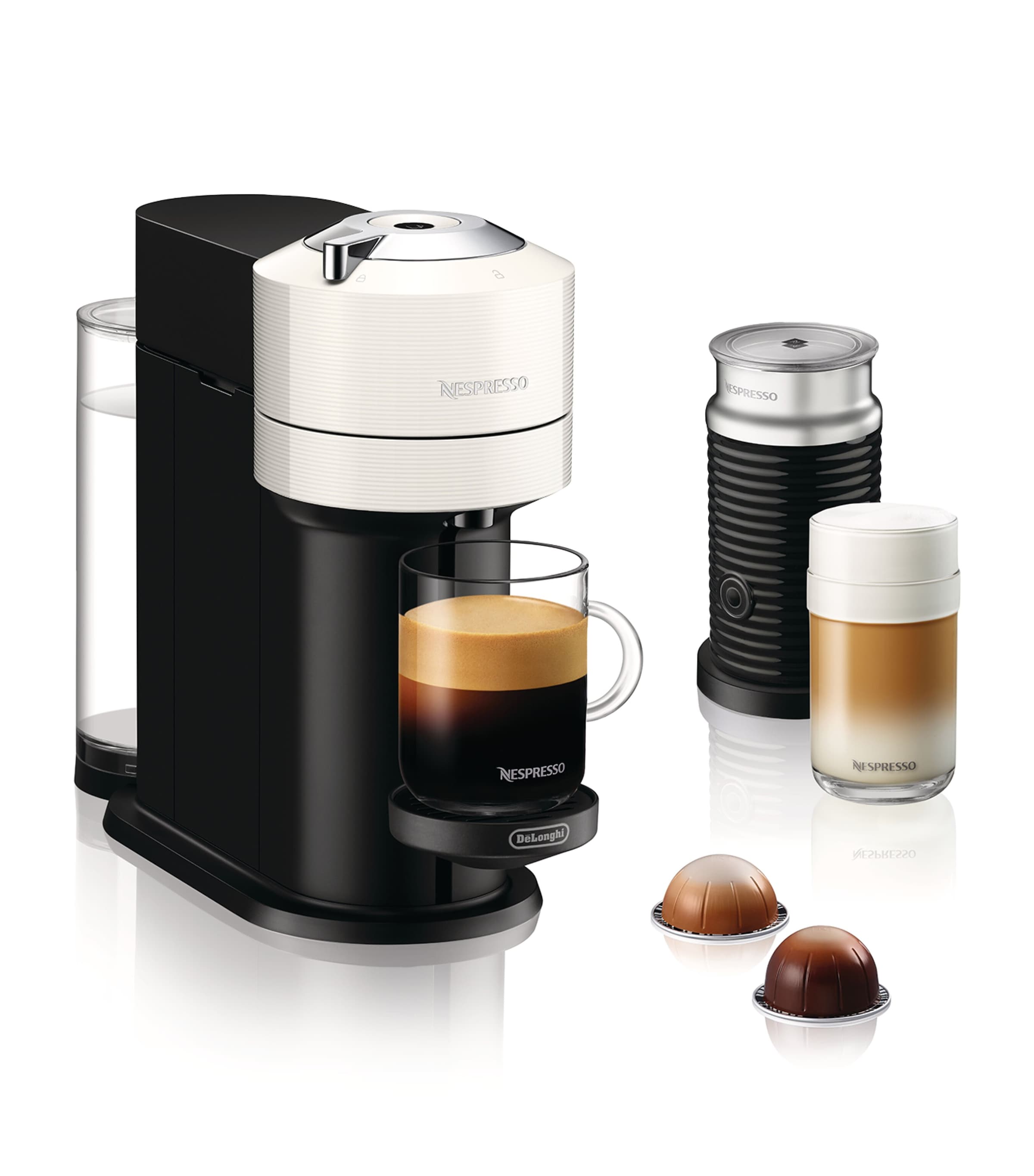 Nespresso Vertuo Next Coffee Machine And Frother In White