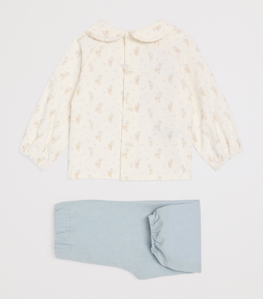 Cotton Koala Blouse and Trousers Set (9 Months) 25 T2003 Image 2