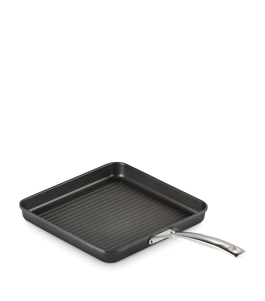 Cast Aluminium Square Grill Pan (28cm x 28cm) BLACK Image 1