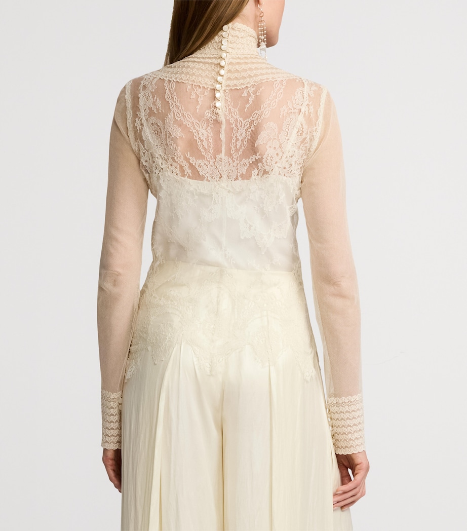Delilah Embellished Top LUX CREAM Image 8