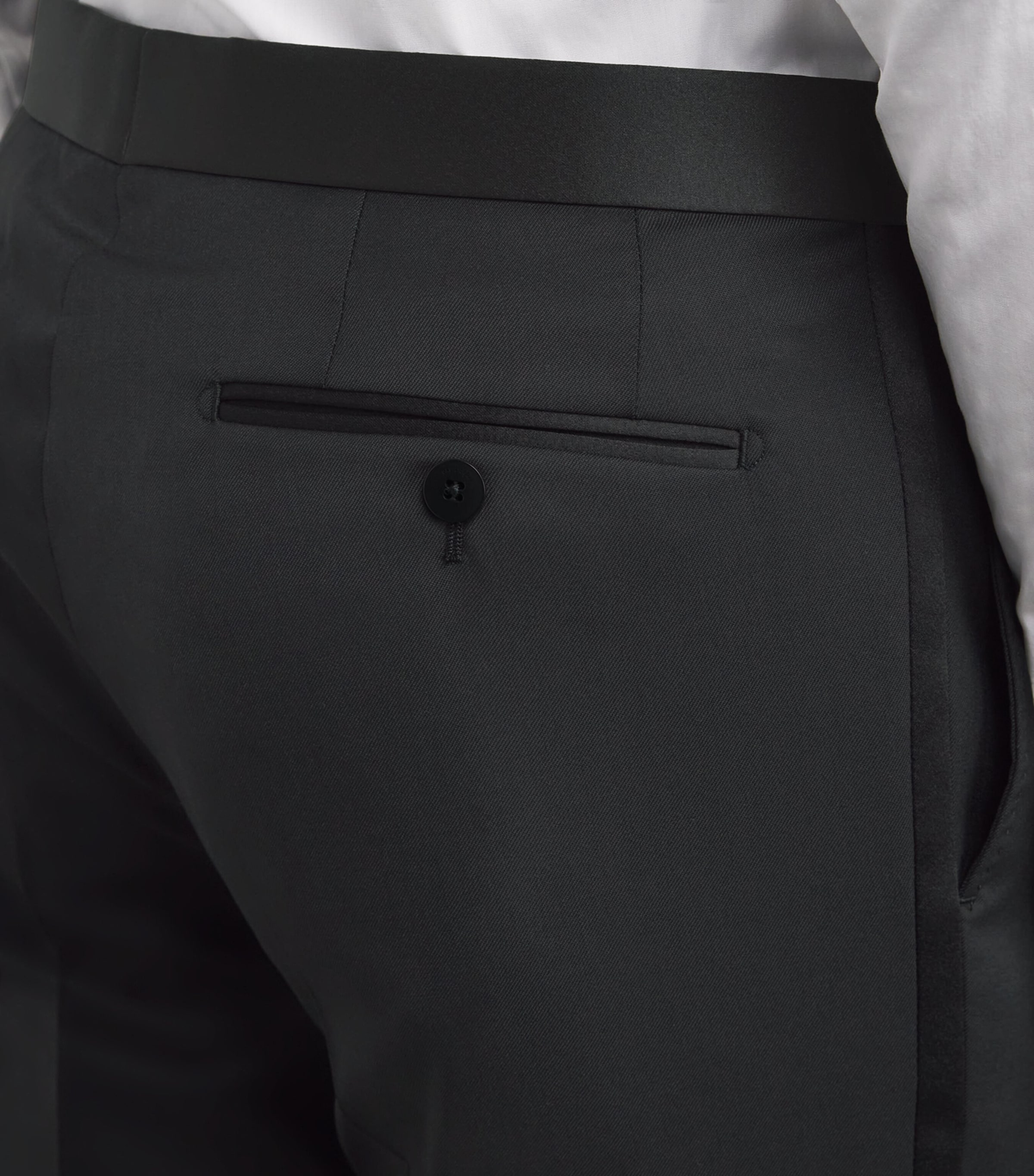 Wool 2-Piece Vicenza Tuxedo  Suit 20BLACK Image 6