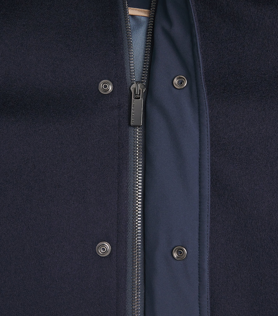 Cashmere Felt Bomber Jacket 050BLUE Image 5