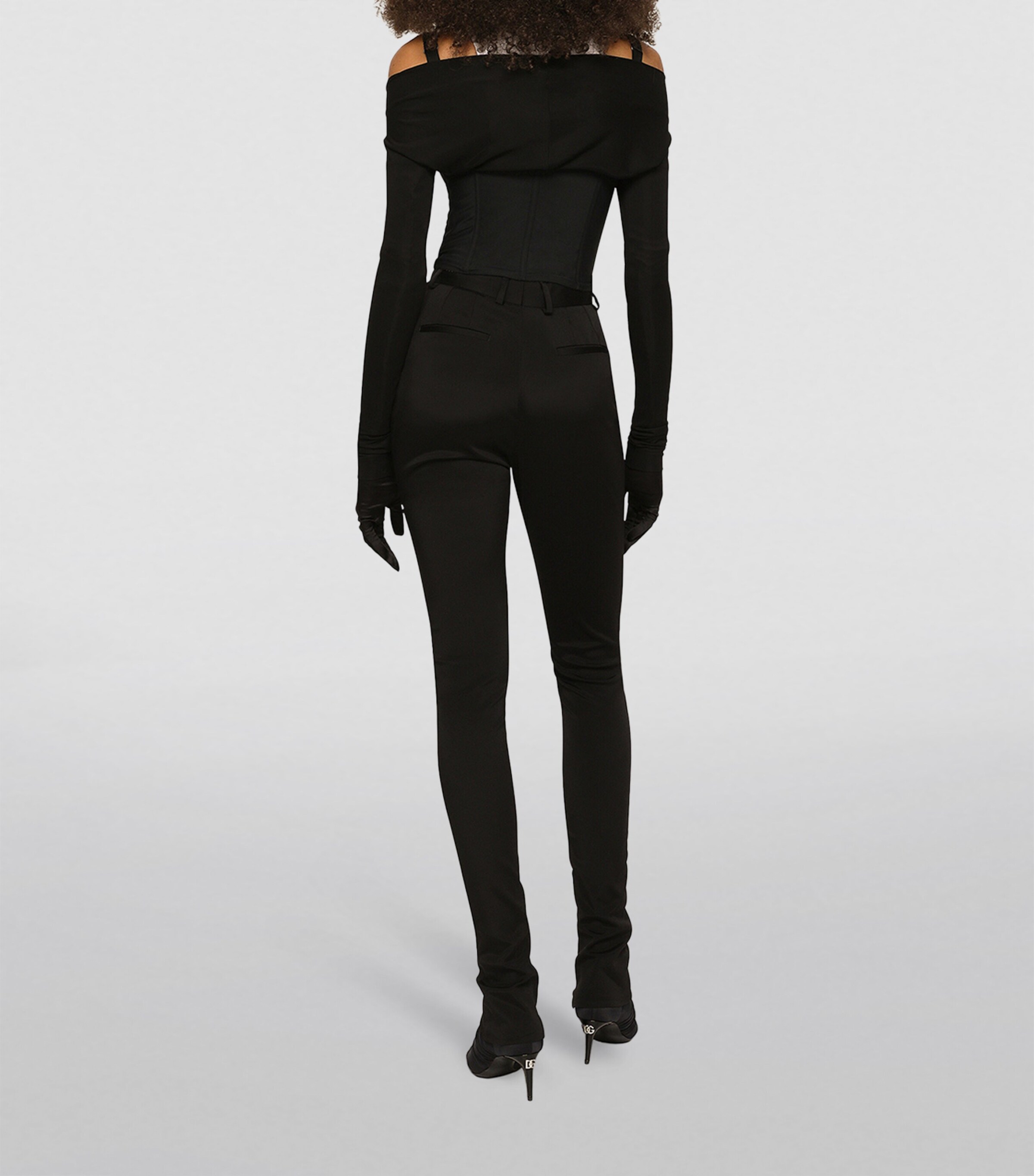 Dolce&Gabbana Womens KIM DOLCE & GABBANA Cady Trousers Black Image 4