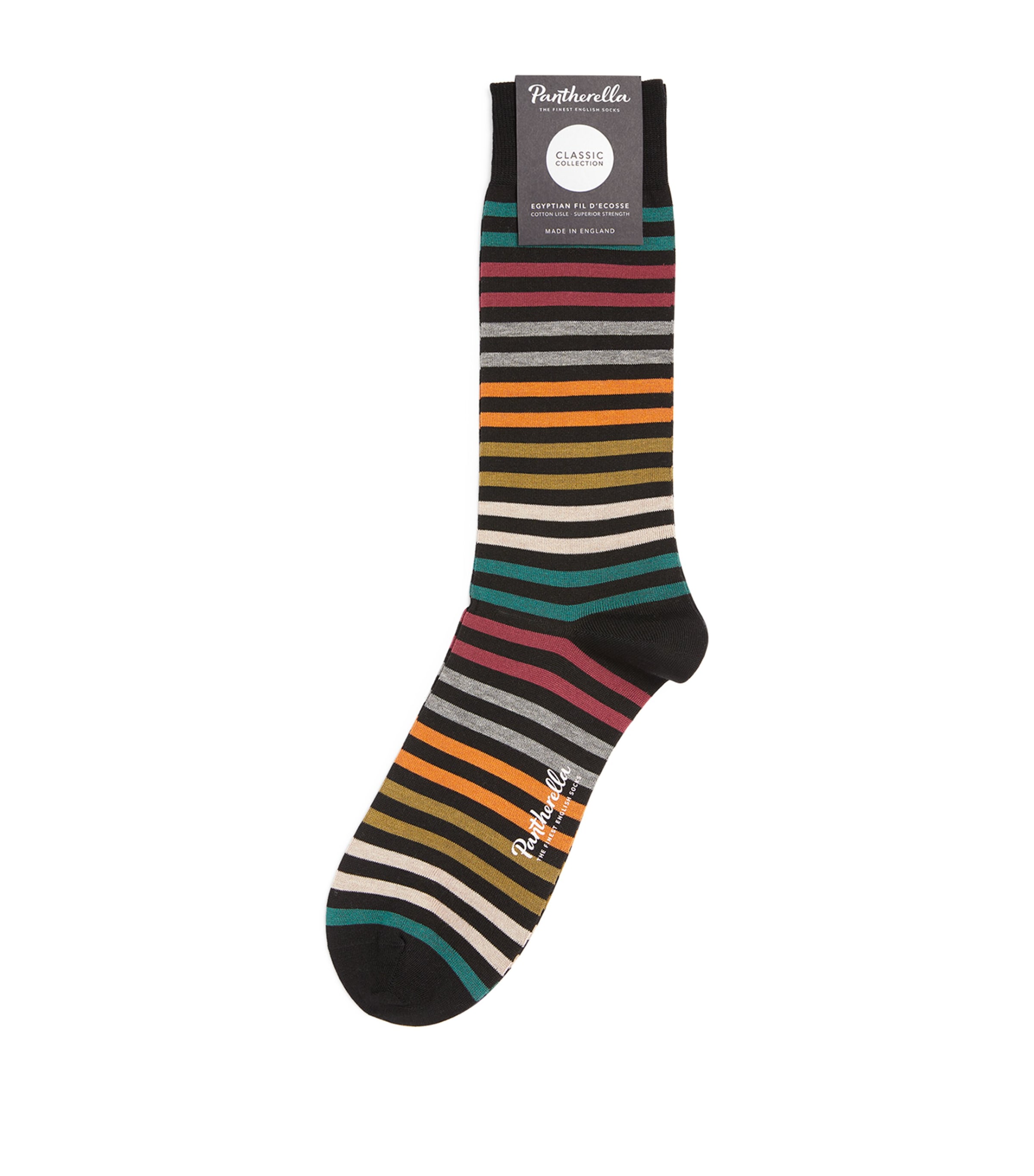 PANTHERELLA COTTON-BLEND STRIPED SOCKS 