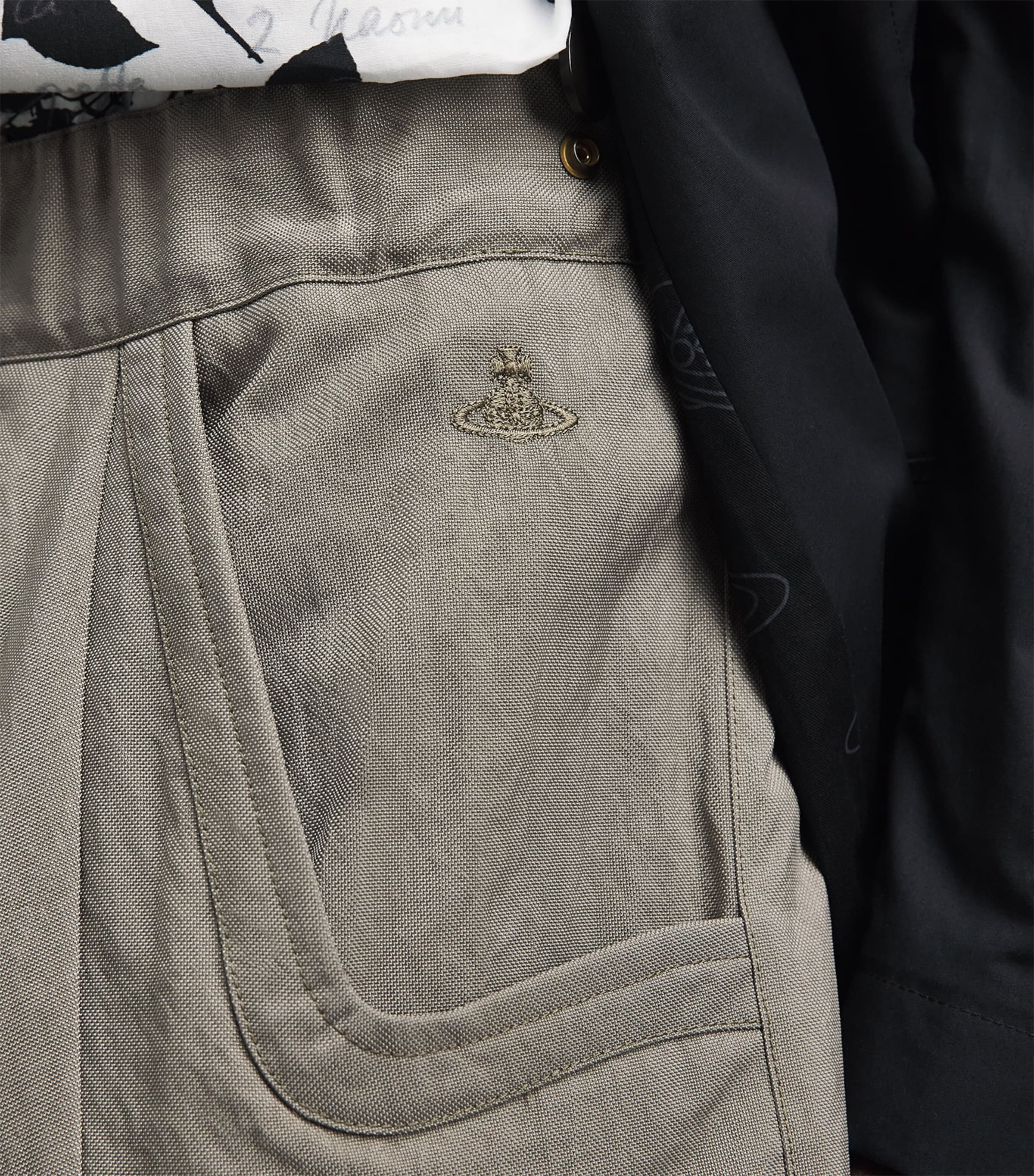 Vivienne Westwood Mens Cabernet Cargo Trousers Taupe Image 3