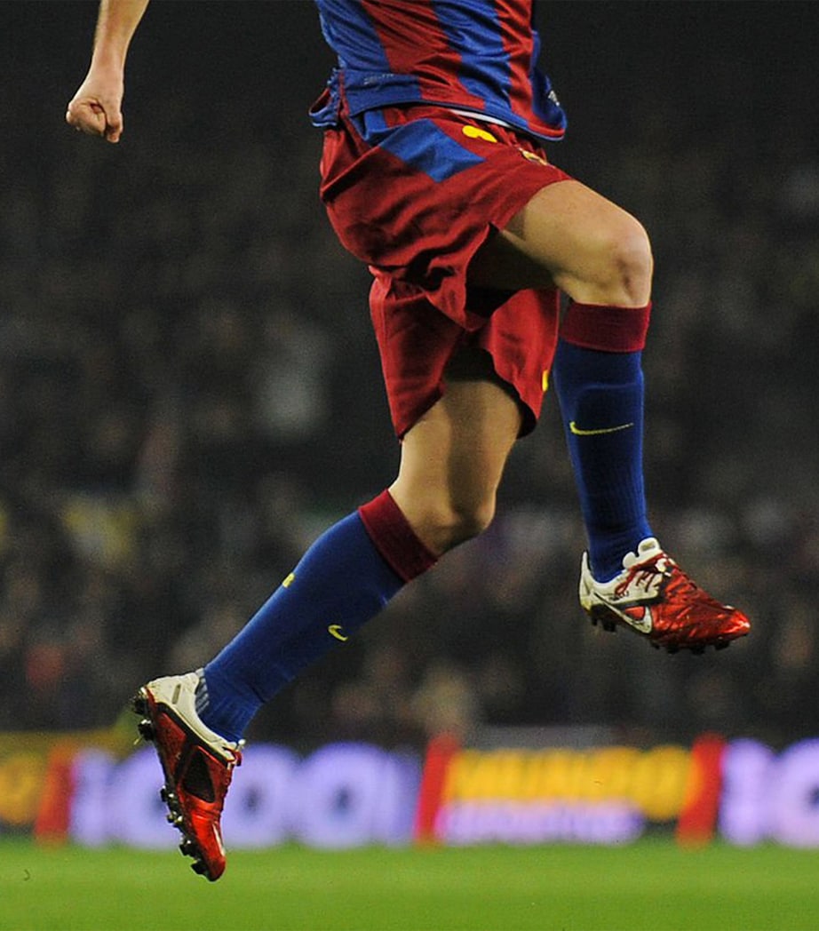 Andrés Iniesta Multi Match-Worn & Signed 2010-11 Barca Season Boots Framed Display MULTI Image 2