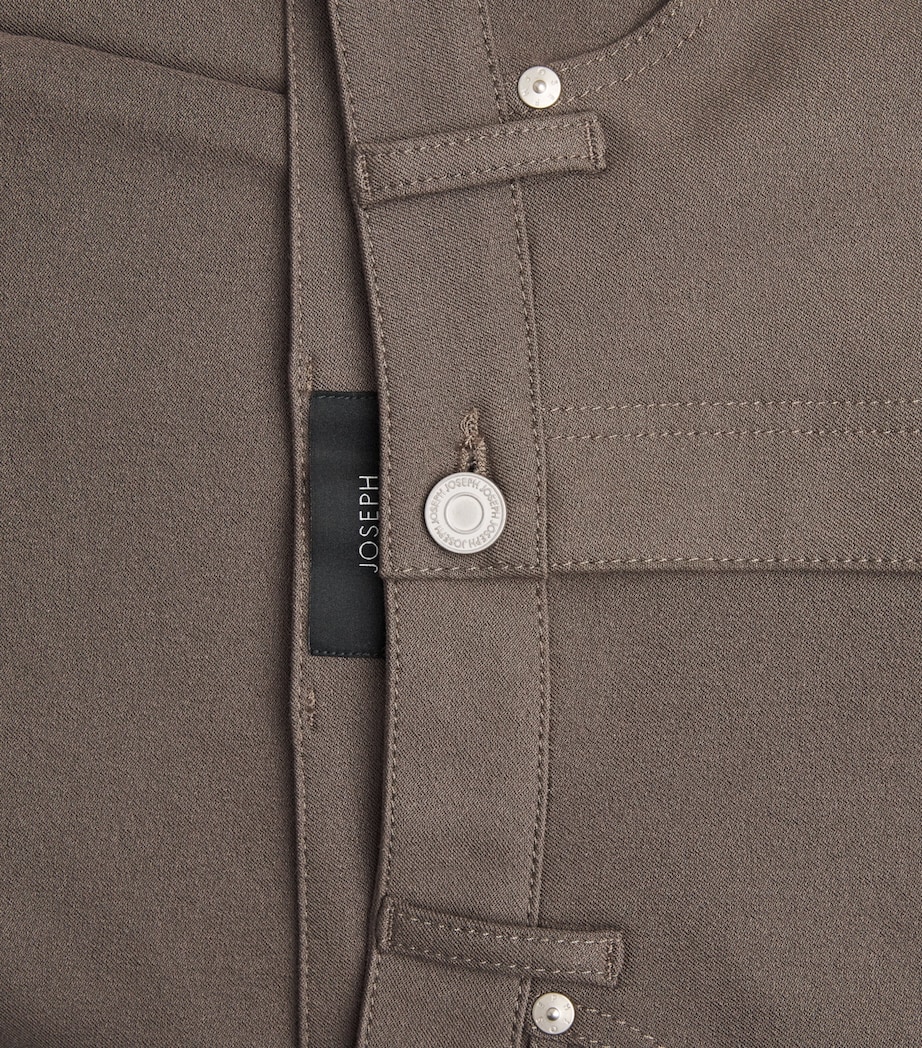 Stretch-Gabardine Duke Cropped Trousers MUSHROOM Image 5