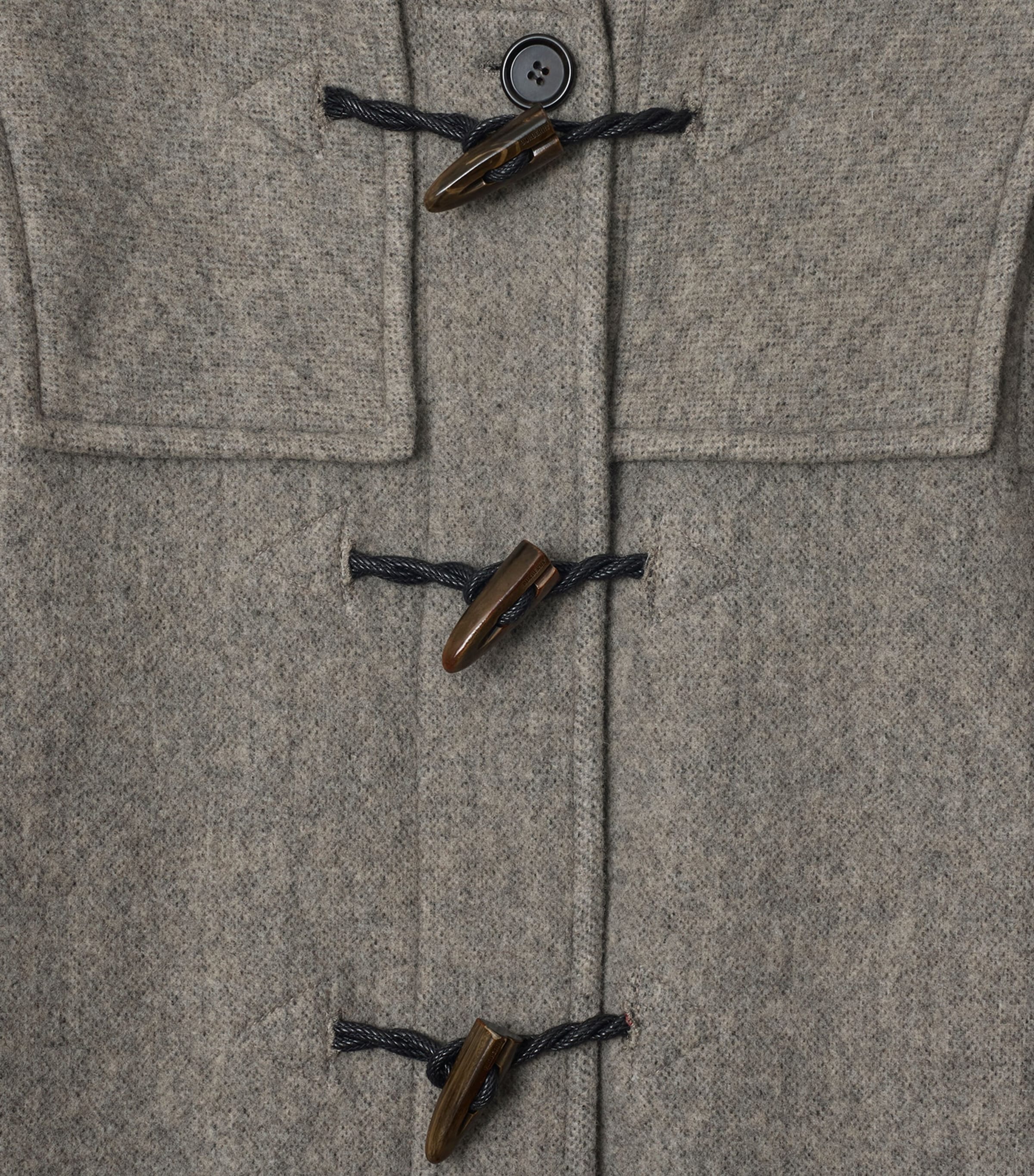 Burberry Beige Wool Hooded Duffle Coat | Harrods UK